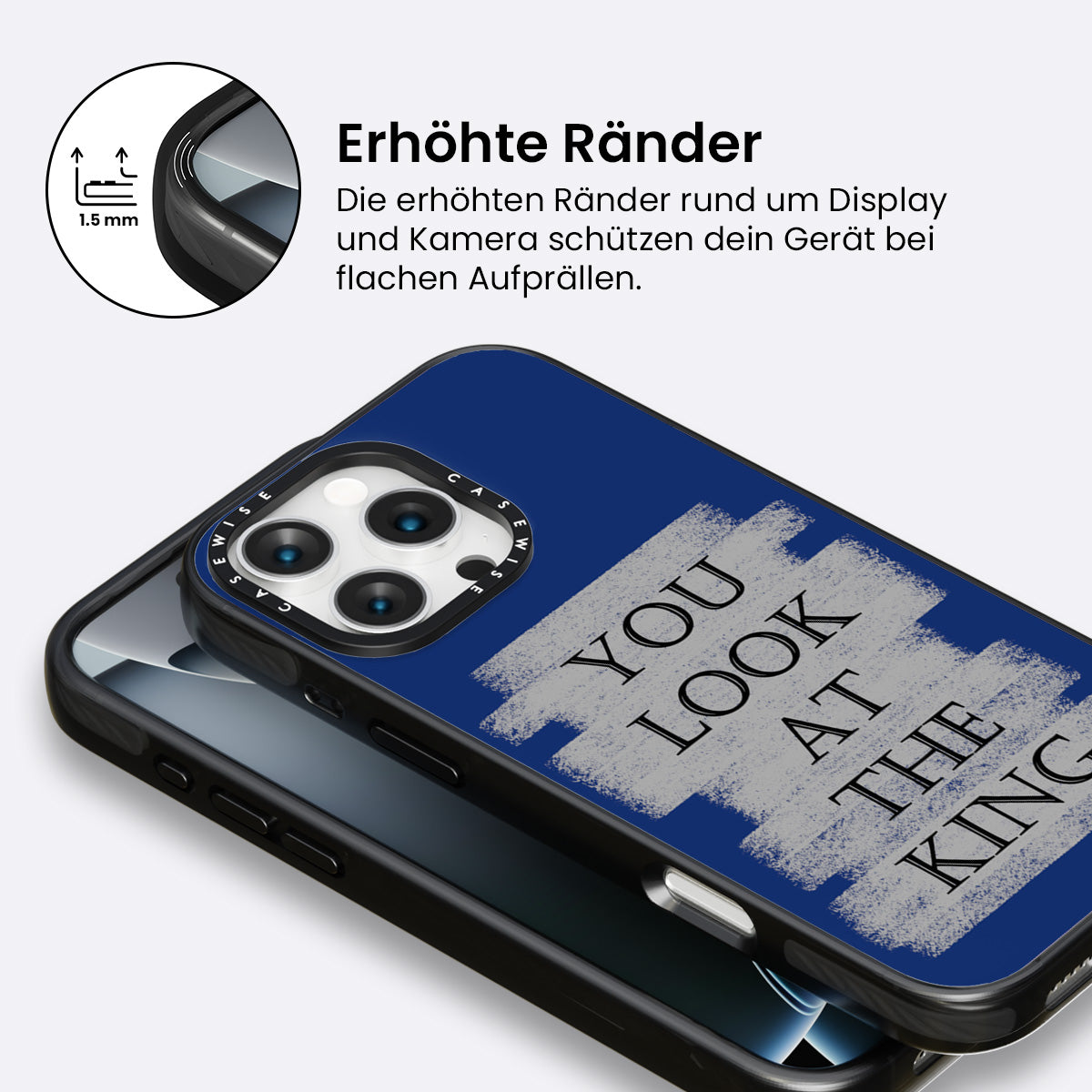 Die Inschrift, die Sie den König ansehen - Hülle