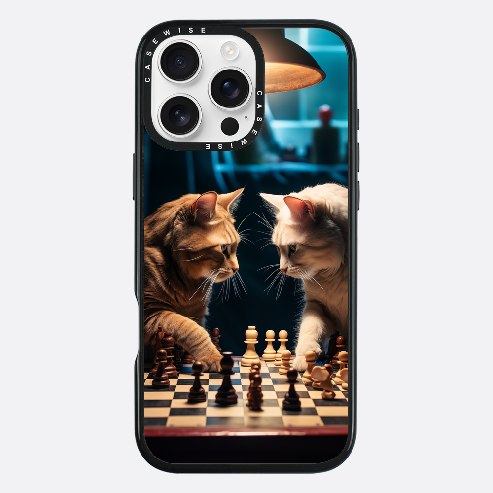 Katzen spielen Schach - Hülle