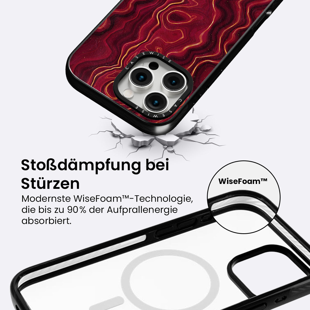 Rote Achattextur 01 - Hülle