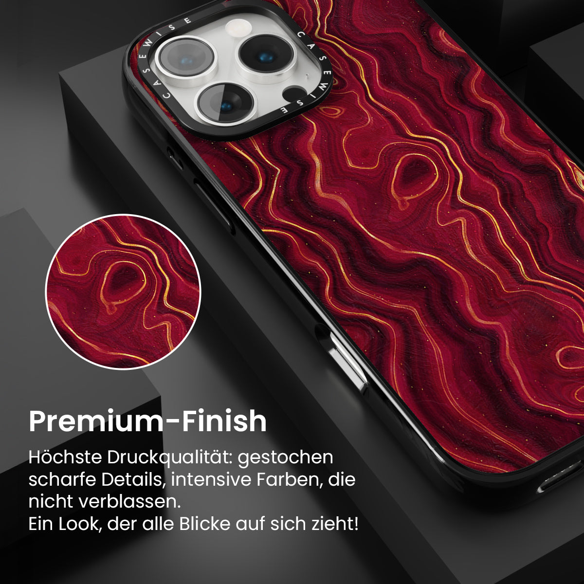 Rote Achattextur 01 - Hülle