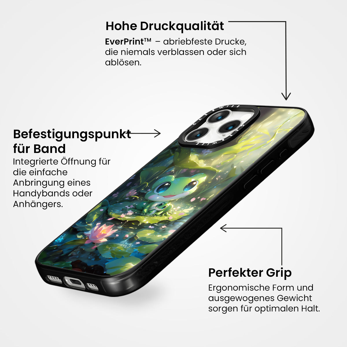 Süßer Froschfamilie Anime - Hülle