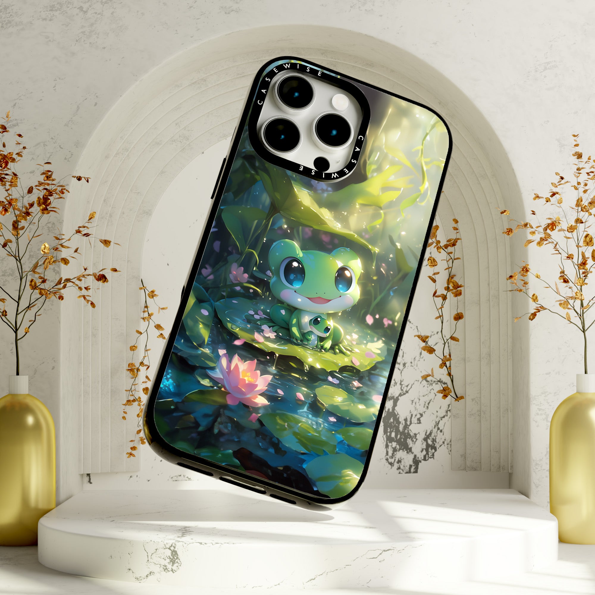 Süßer Froschfamilie Anime - Hülle