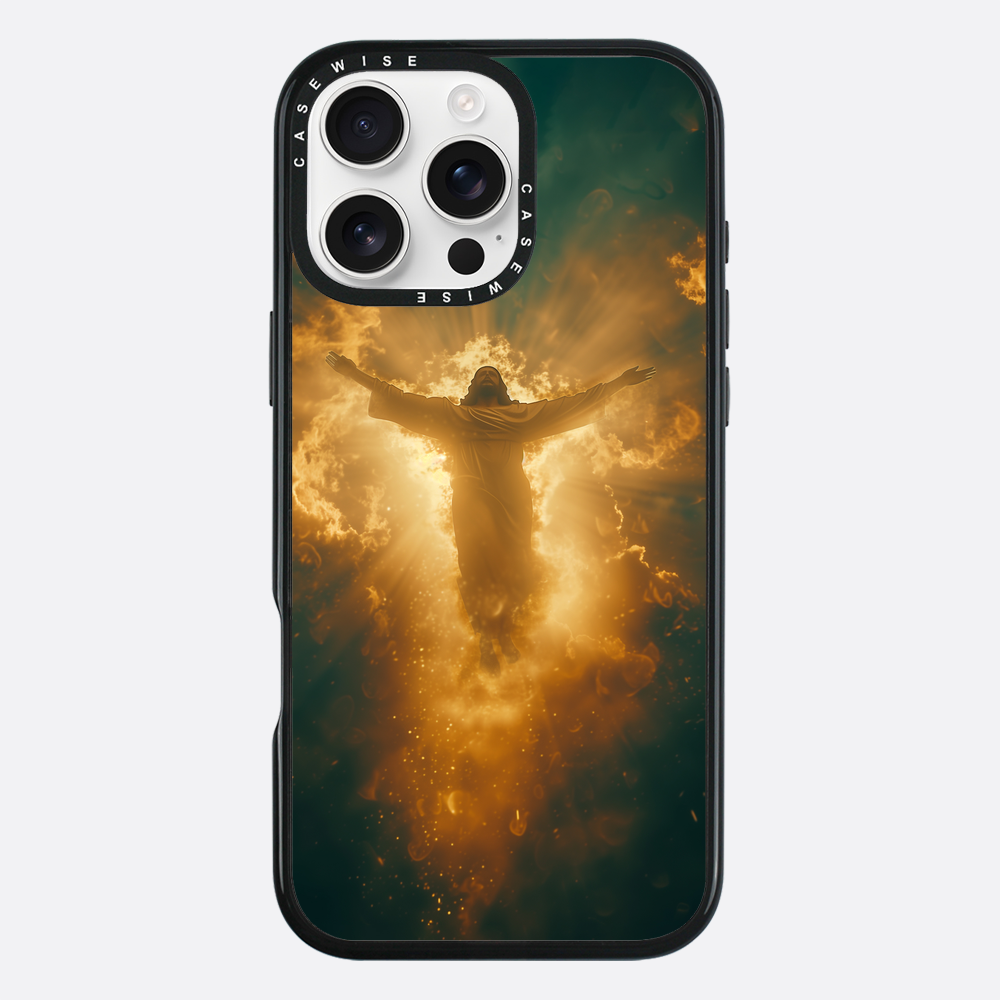Jesus Christus glüht in den Wolken - Hülle