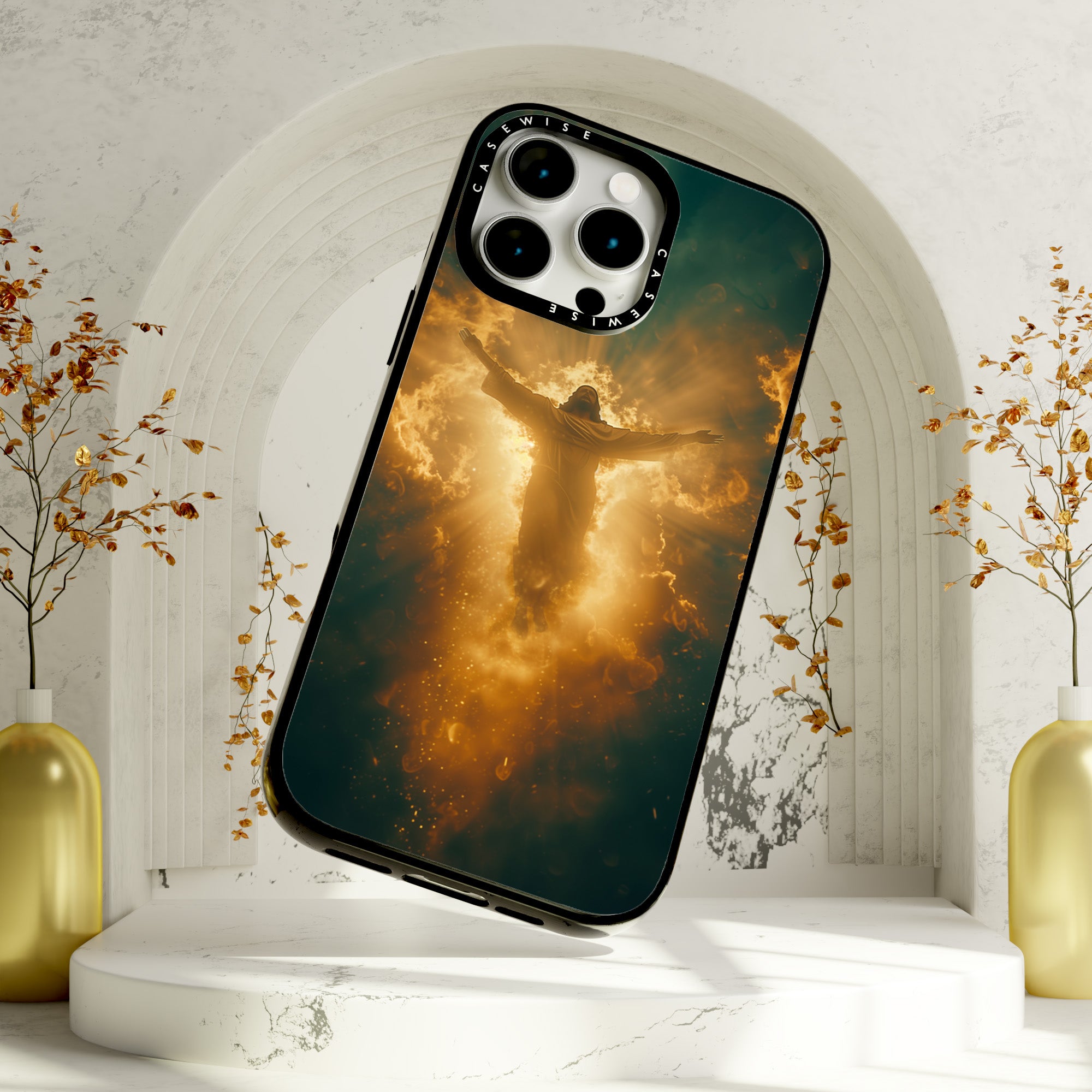Jesus Christus glüht in den Wolken - Hülle