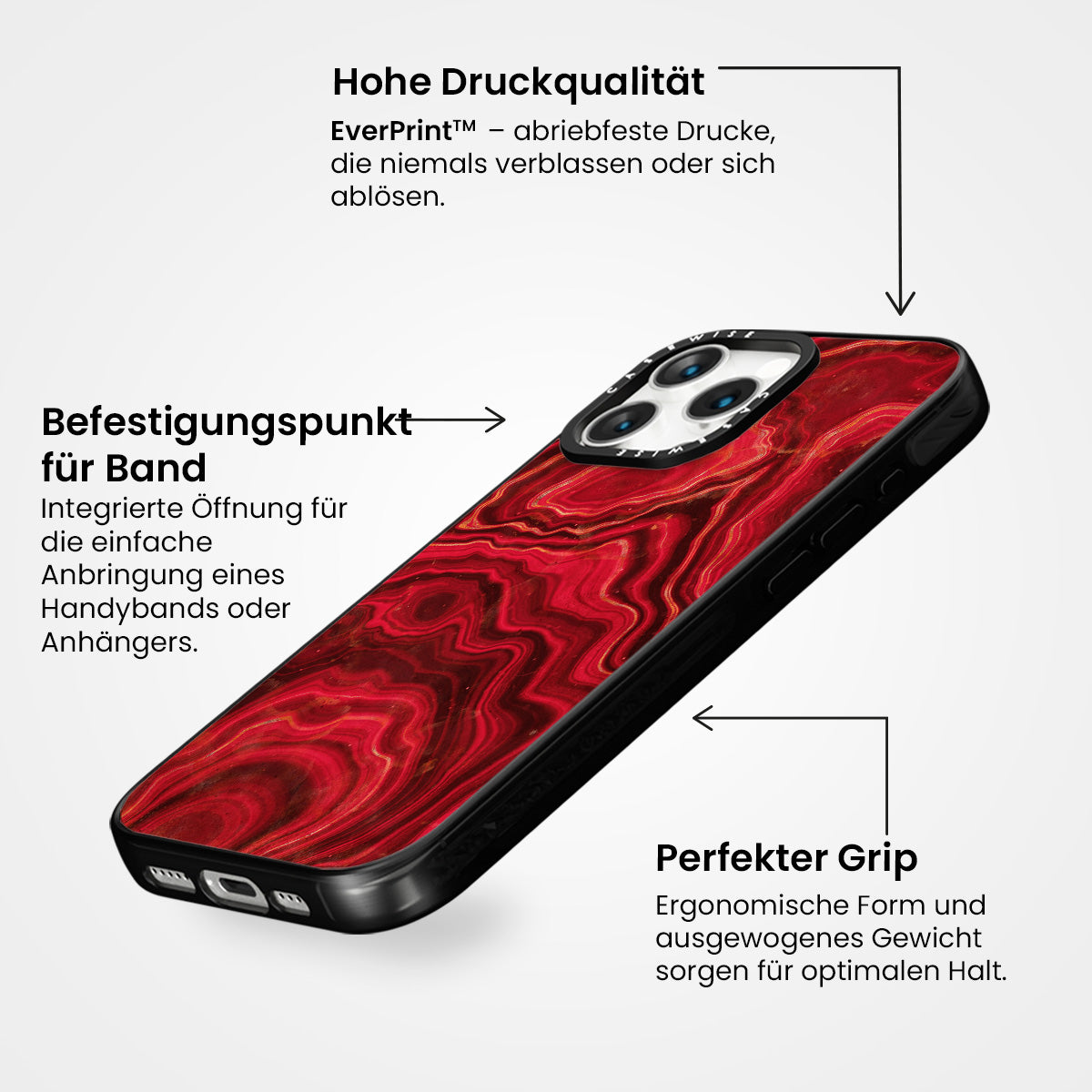 Textur der roten Achat 02 - Hülle