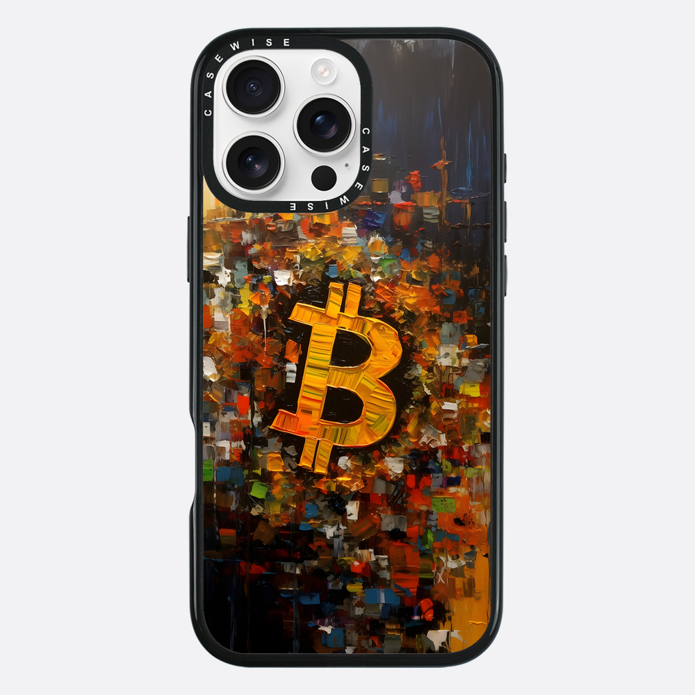Zusammenfassung Bitcoin -Malerei - Hülle