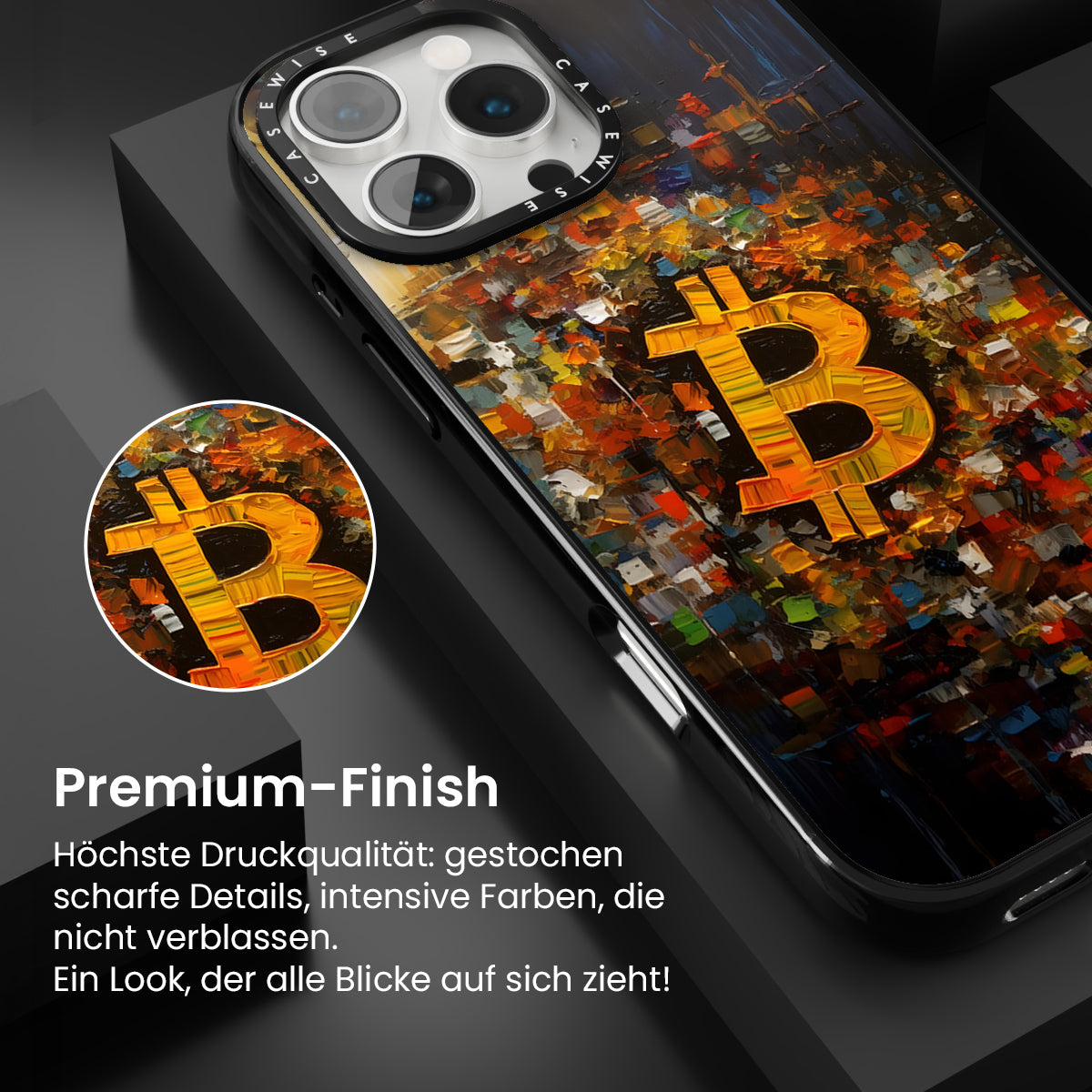 Zusammenfassung Bitcoin -Malerei - Hülle