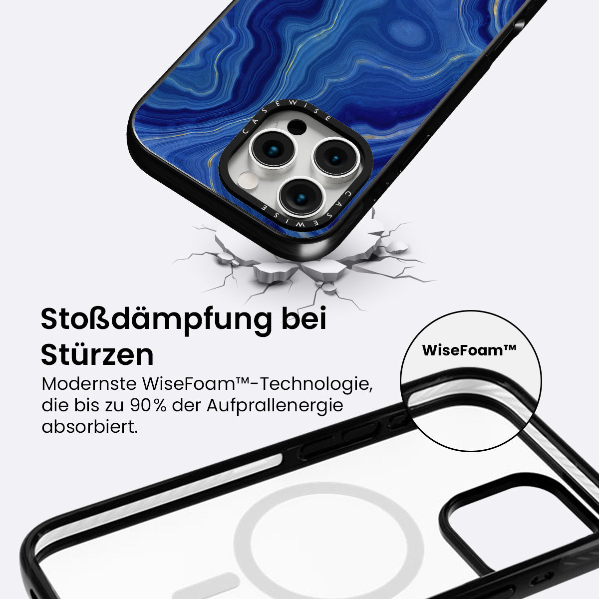 Blaue Achattextur 10 - Hülle