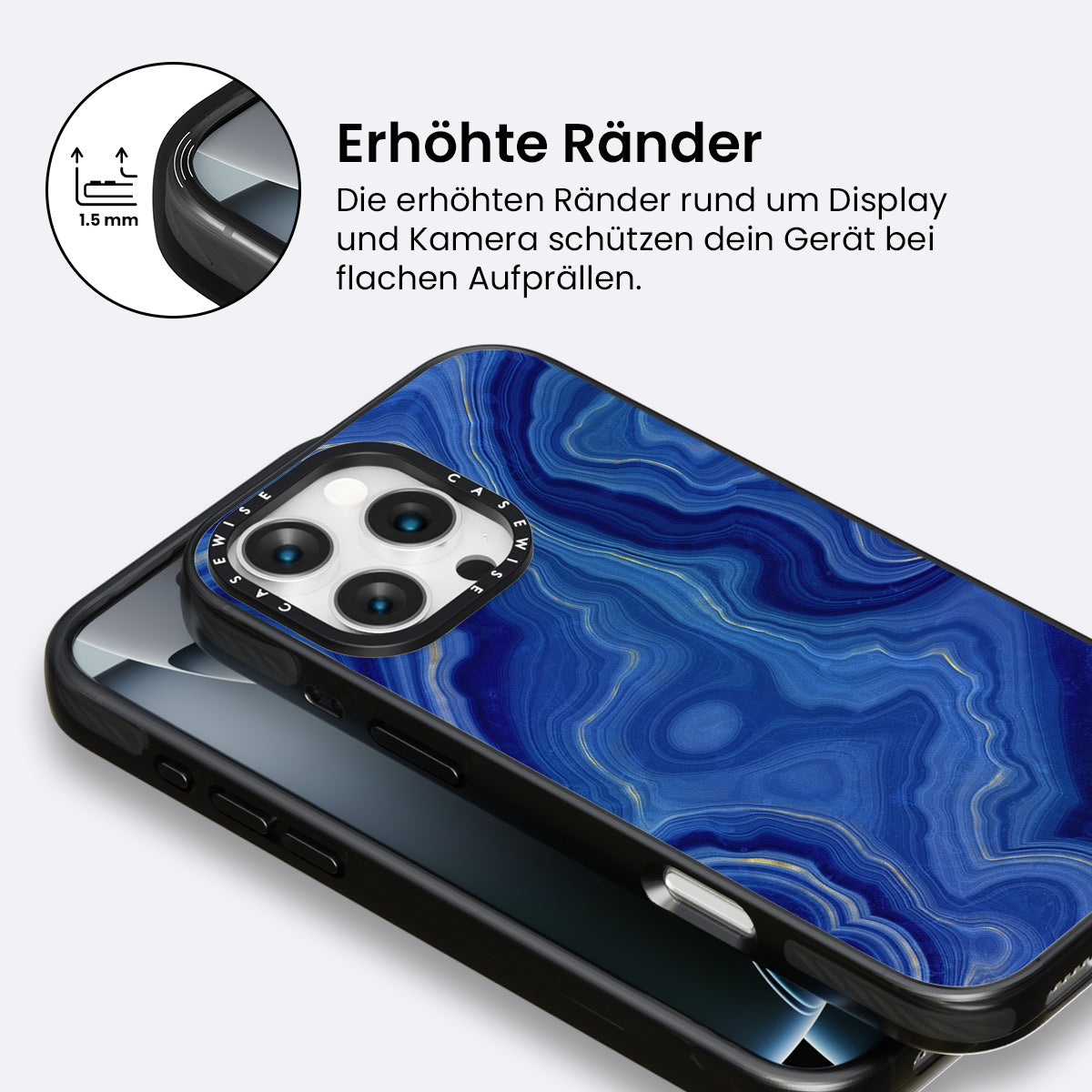 Blaue Achattextur 10 - Hülle