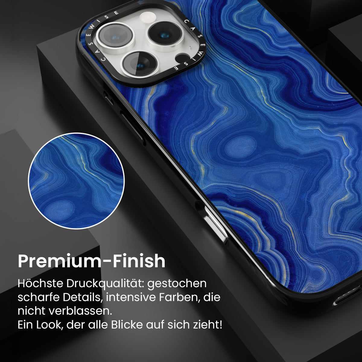 Blaue Achattextur 10 - Hülle