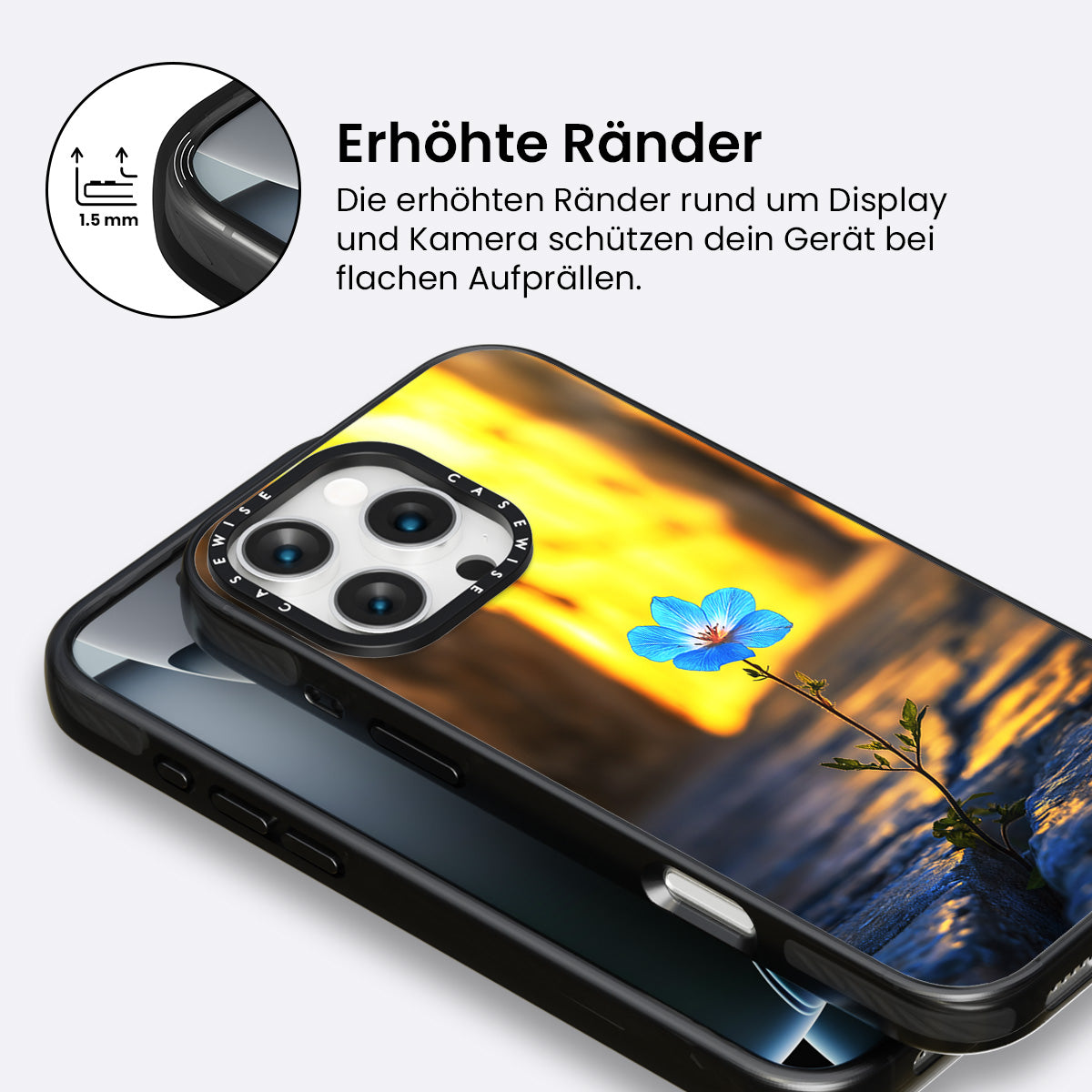 Überwindung der steinblauen Blume - Hülle