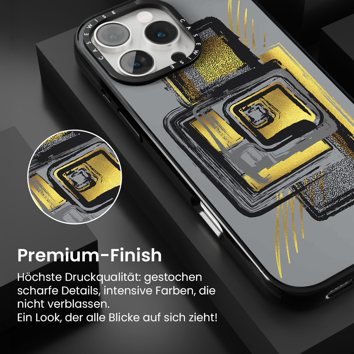 Dynamische Kunst Nr. 2 Gold - städtische Muster - Hülle