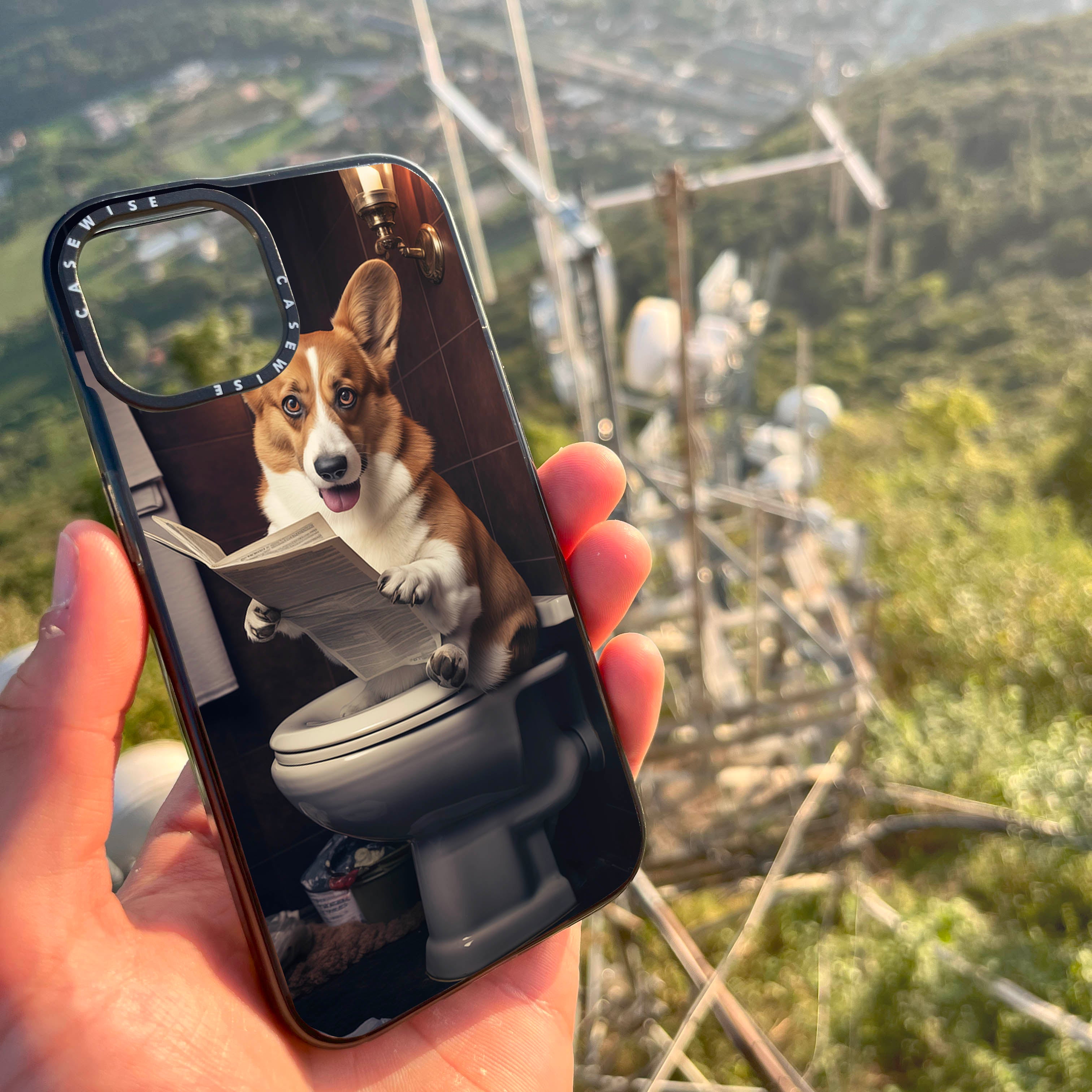 Corgi Toilette - Hülle