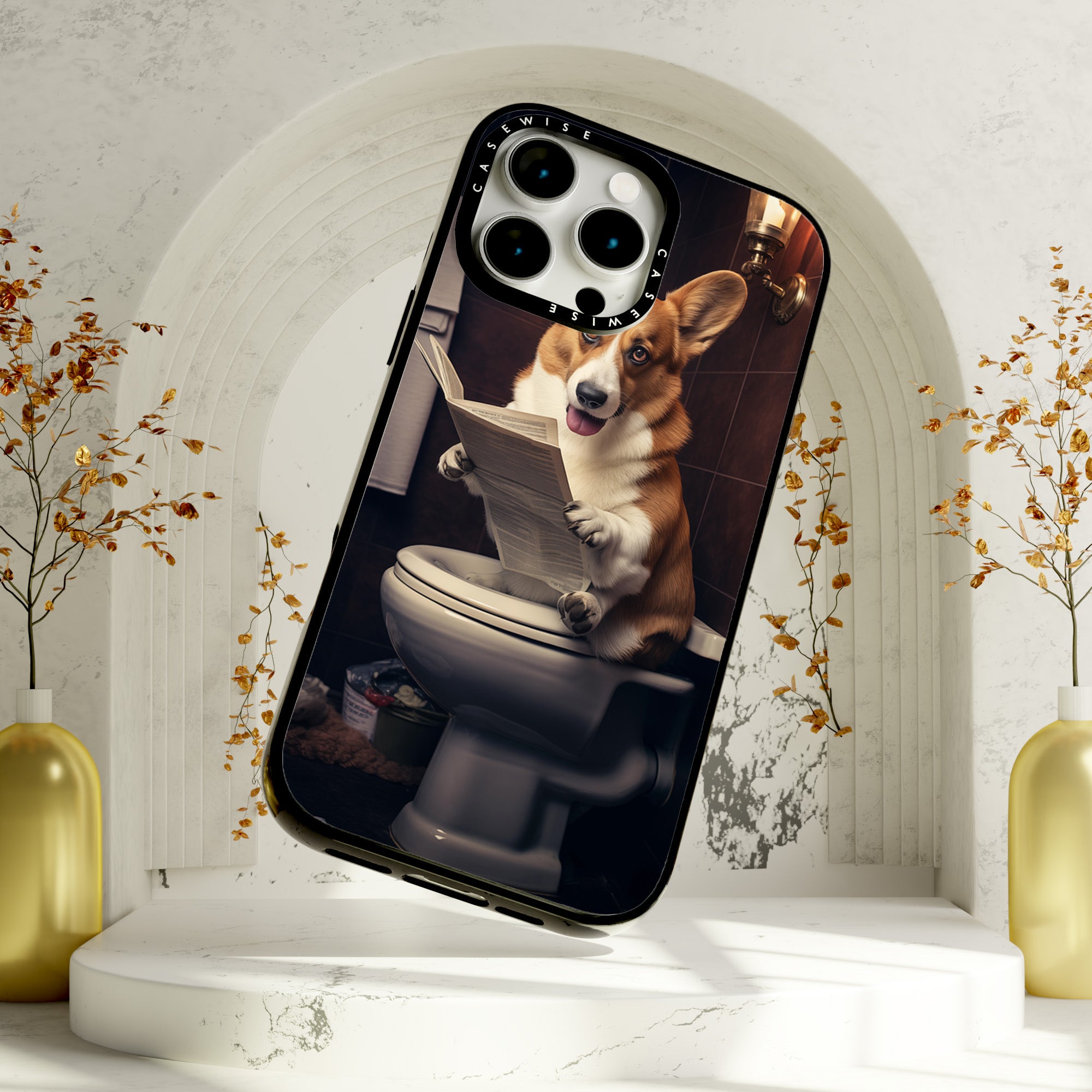 Corgi Toilette - Hülle