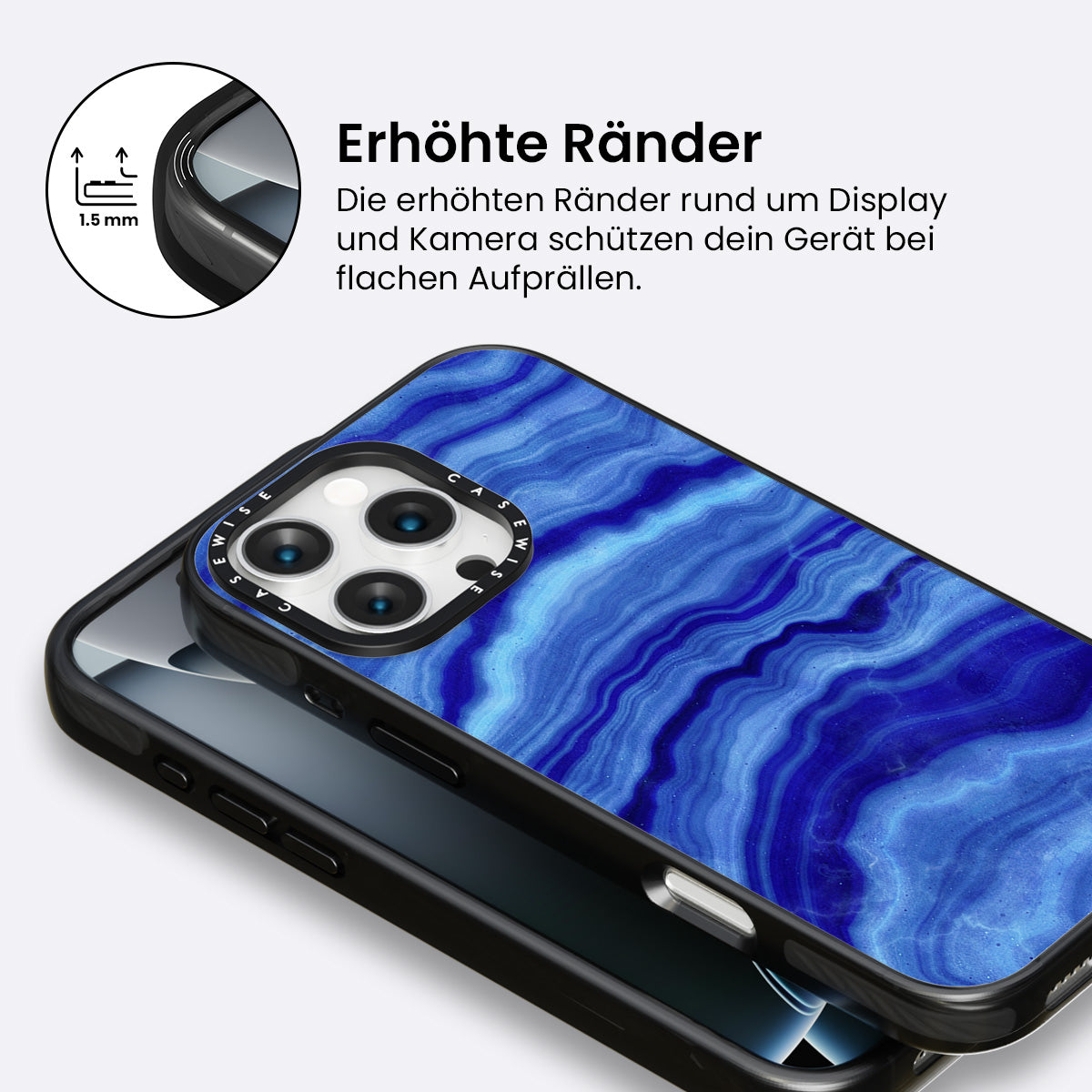 Blaue Achattextur 02 - Hülle