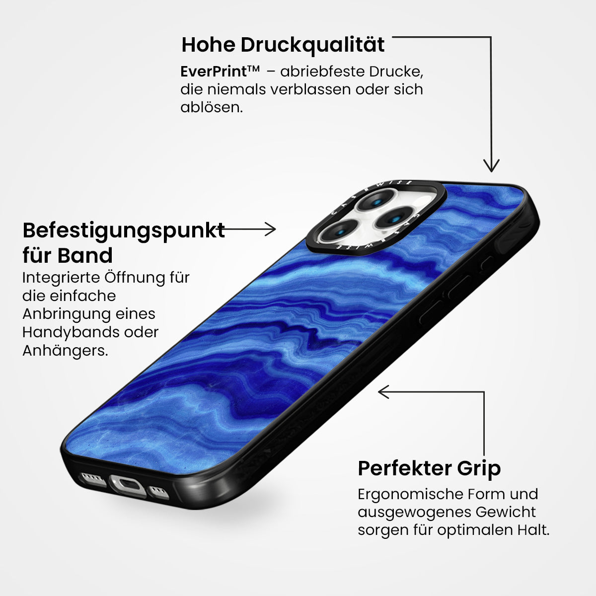 Blaue Achattextur 02 - Hülle