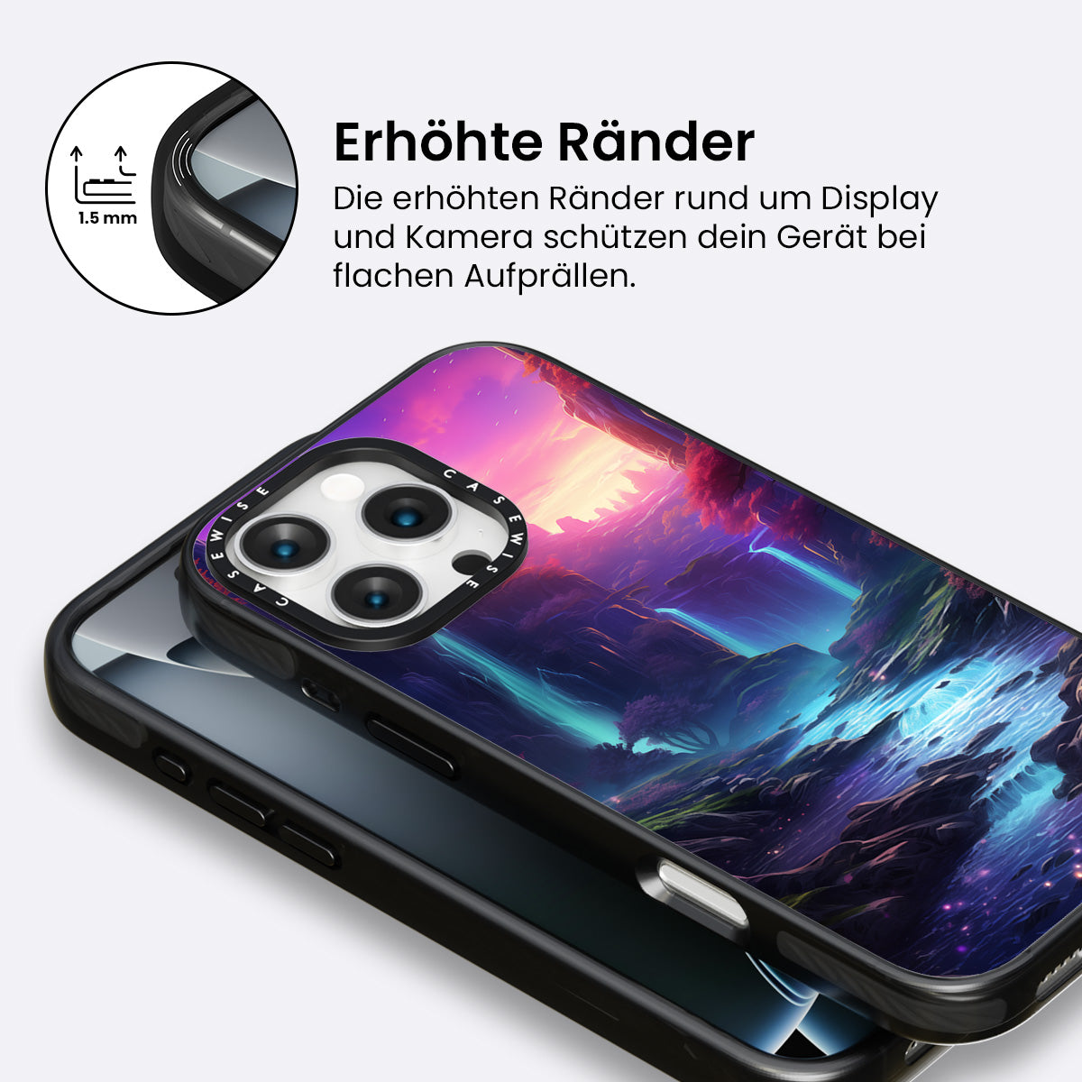 Farbenfrohe Fantasielandschaft - Hülle