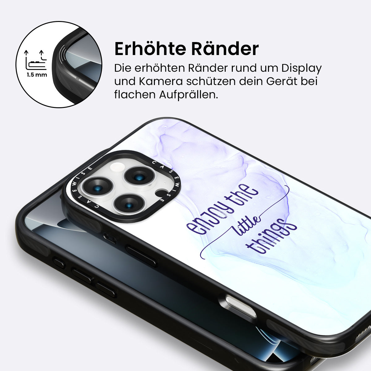 Genießen Sie die kleinen Dinge |Schwimmende Farben - Hülle