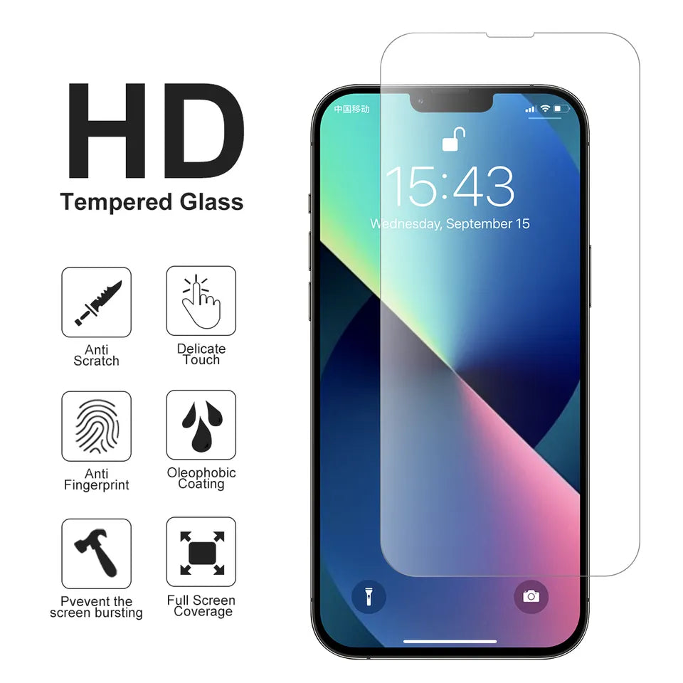 2pcs of tempered glass