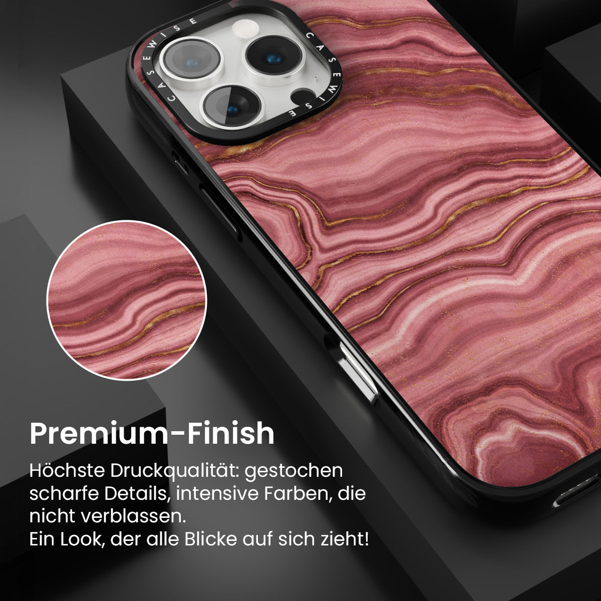 Pink Achat Textur 01 - Hülle