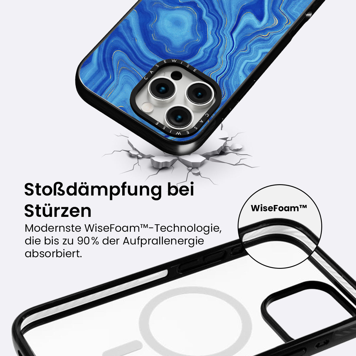 Blaue Achattextur 01 - Hülle