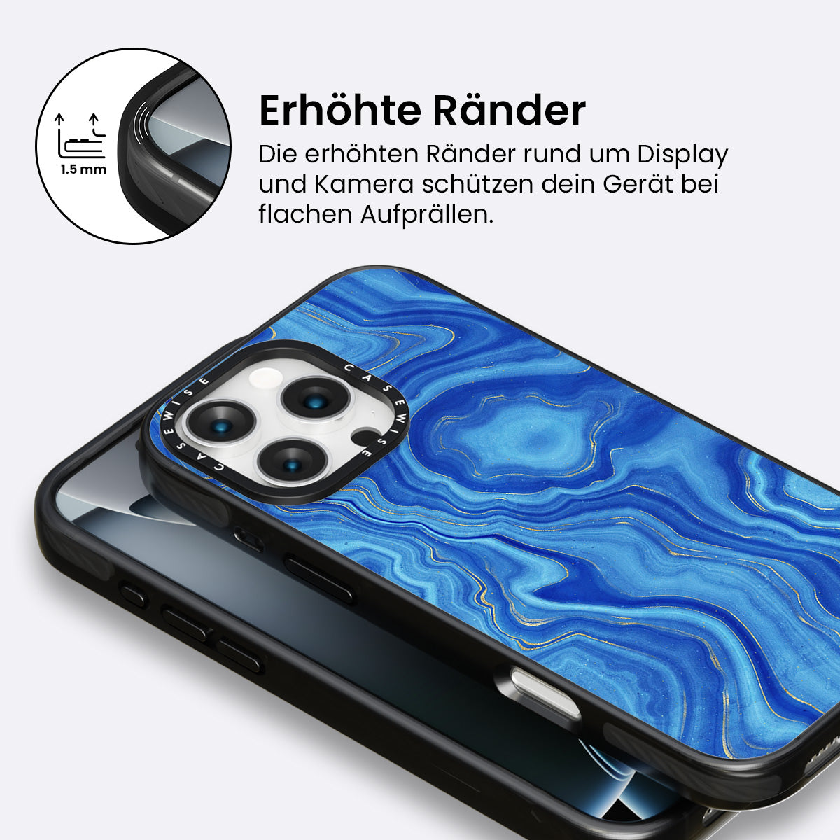 Blaue Achattextur 01 - Hülle