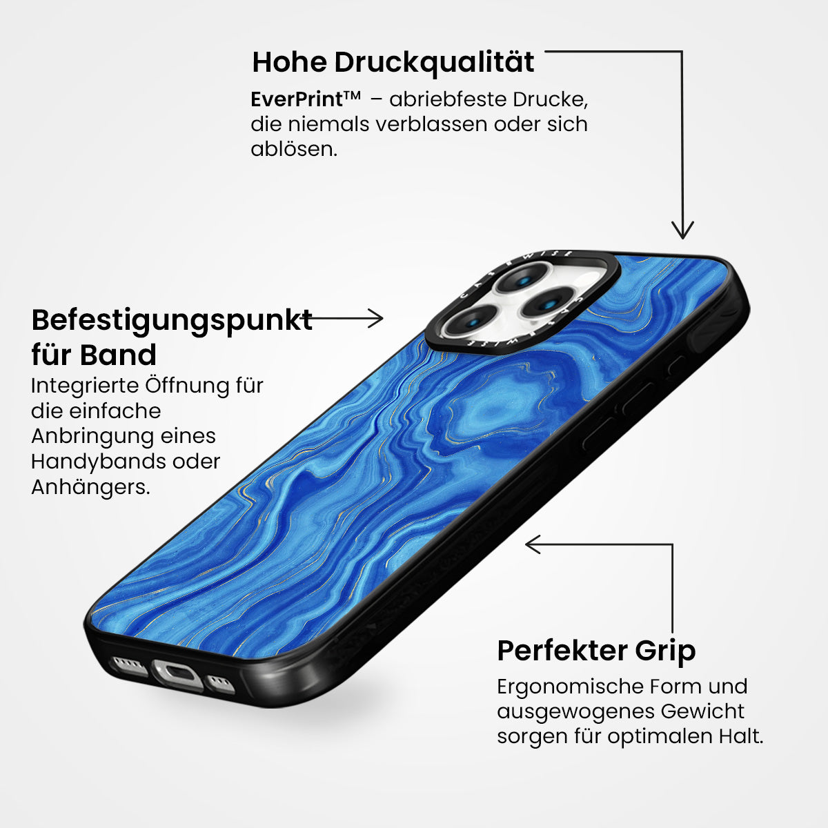 Blaue Achattextur 01 - Hülle