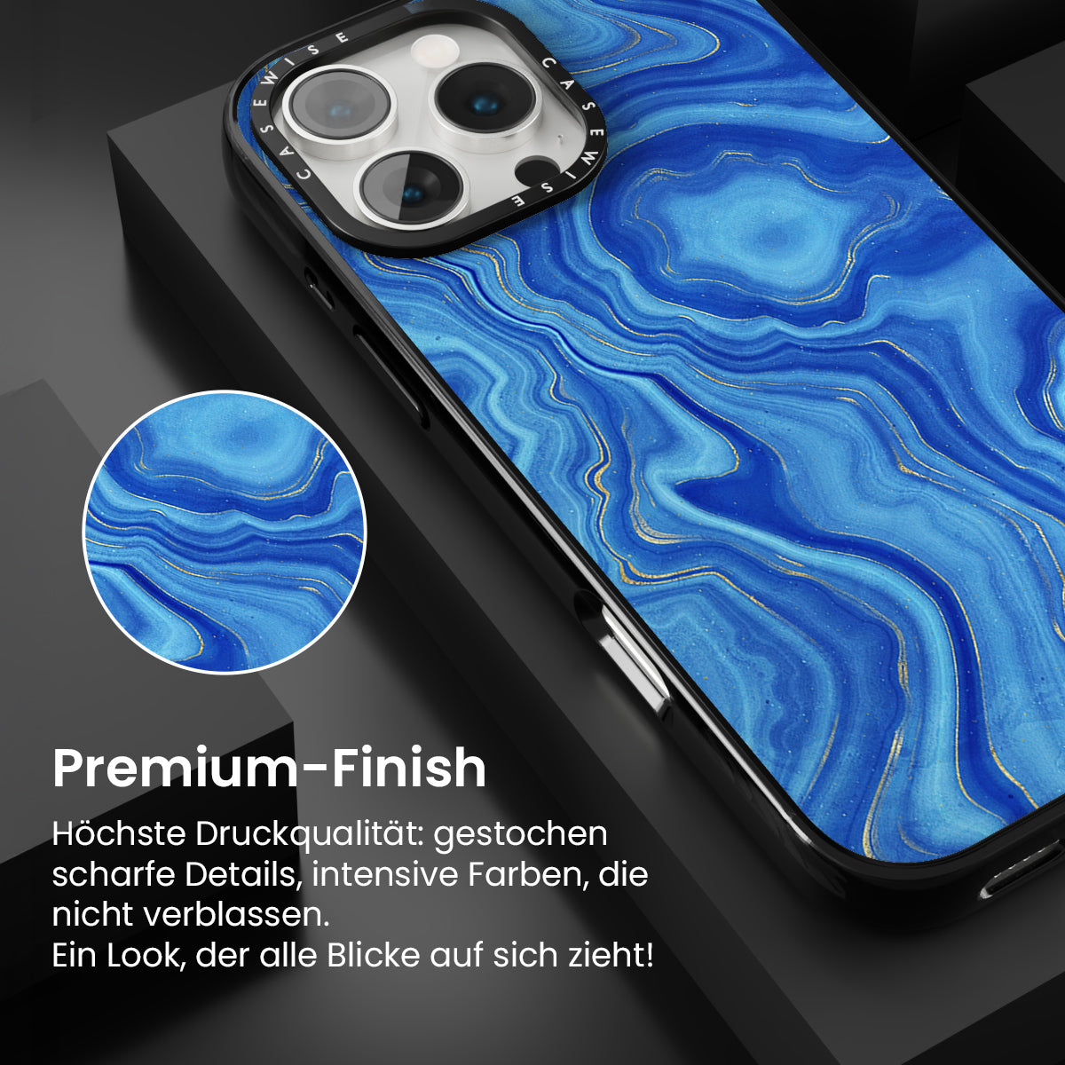 Blaue Achattextur 01 - Hülle