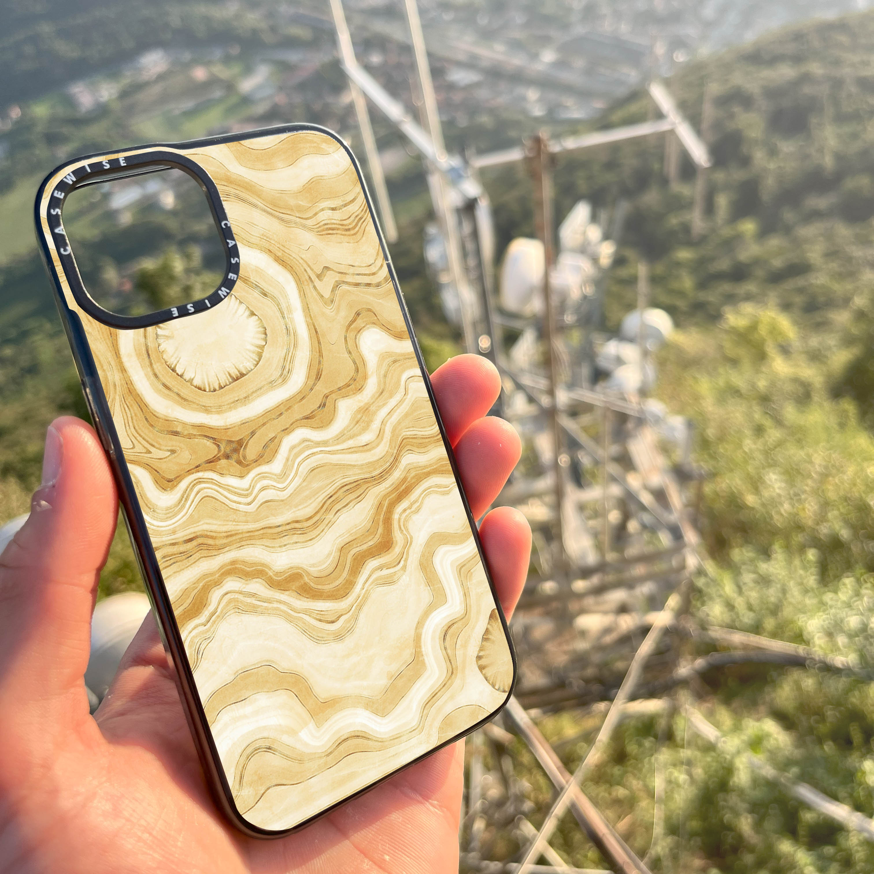 Goldene Achat Textur 10 - Hülle