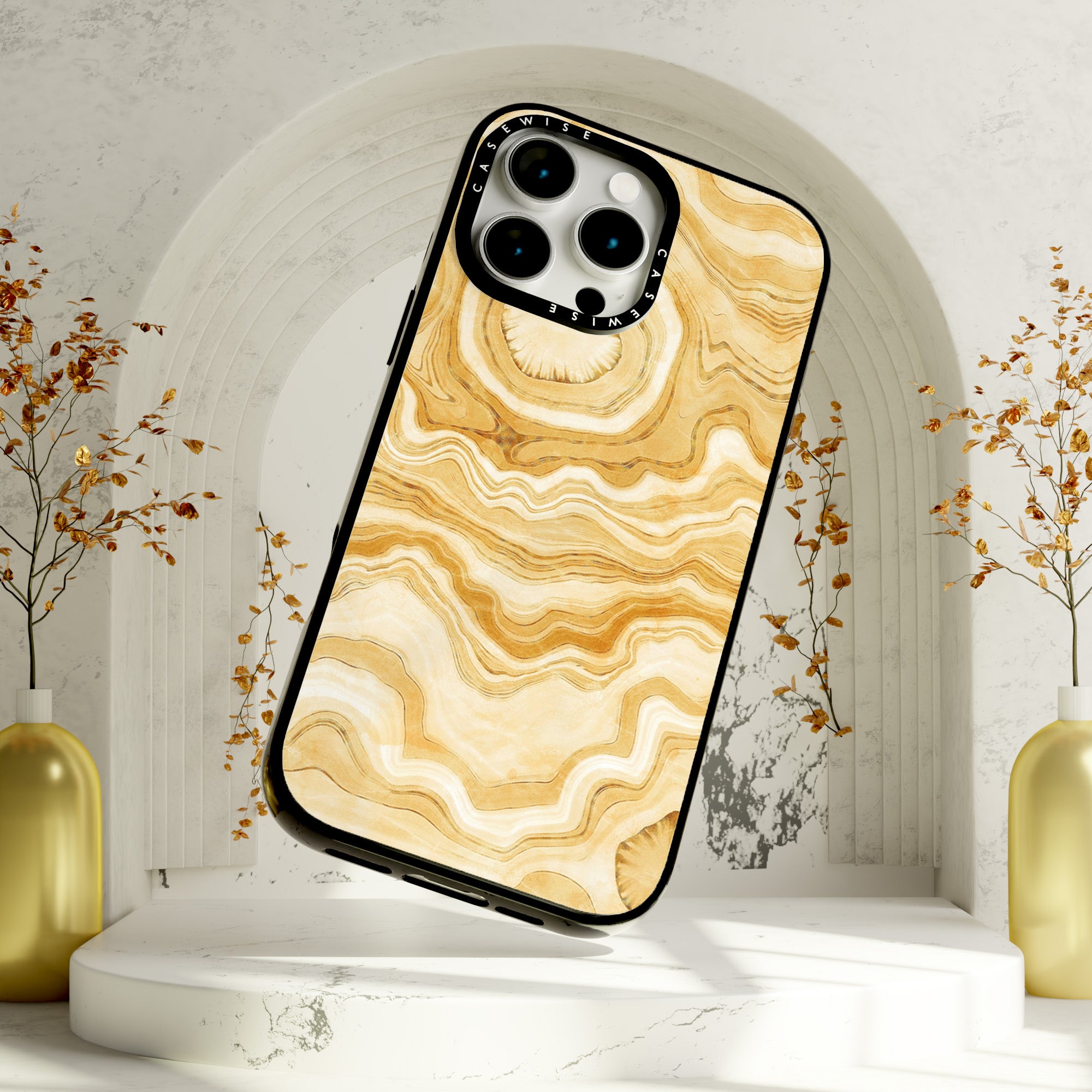 Goldene Achat Textur 10 - Hülle