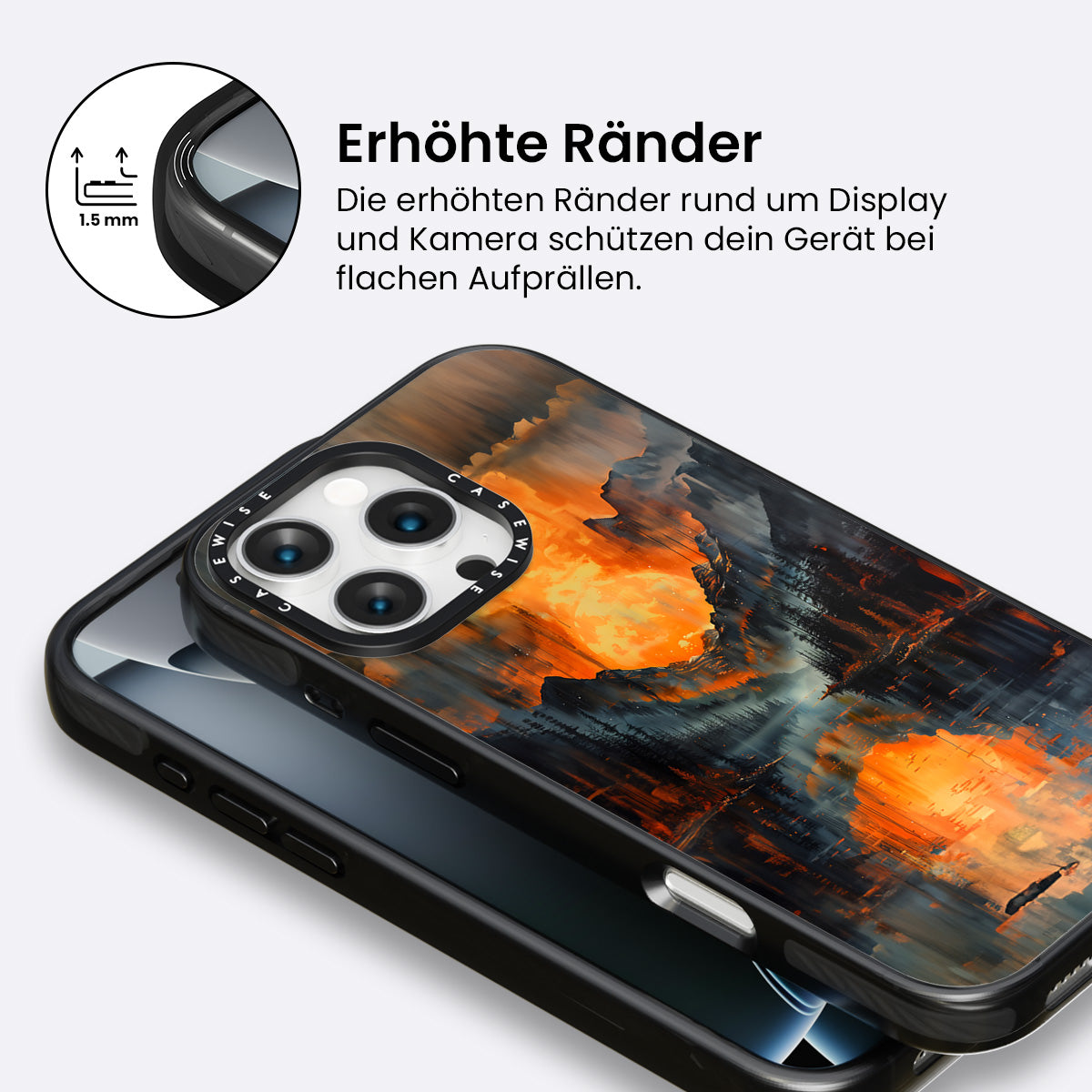 Orangefarbene Berge - Hülle