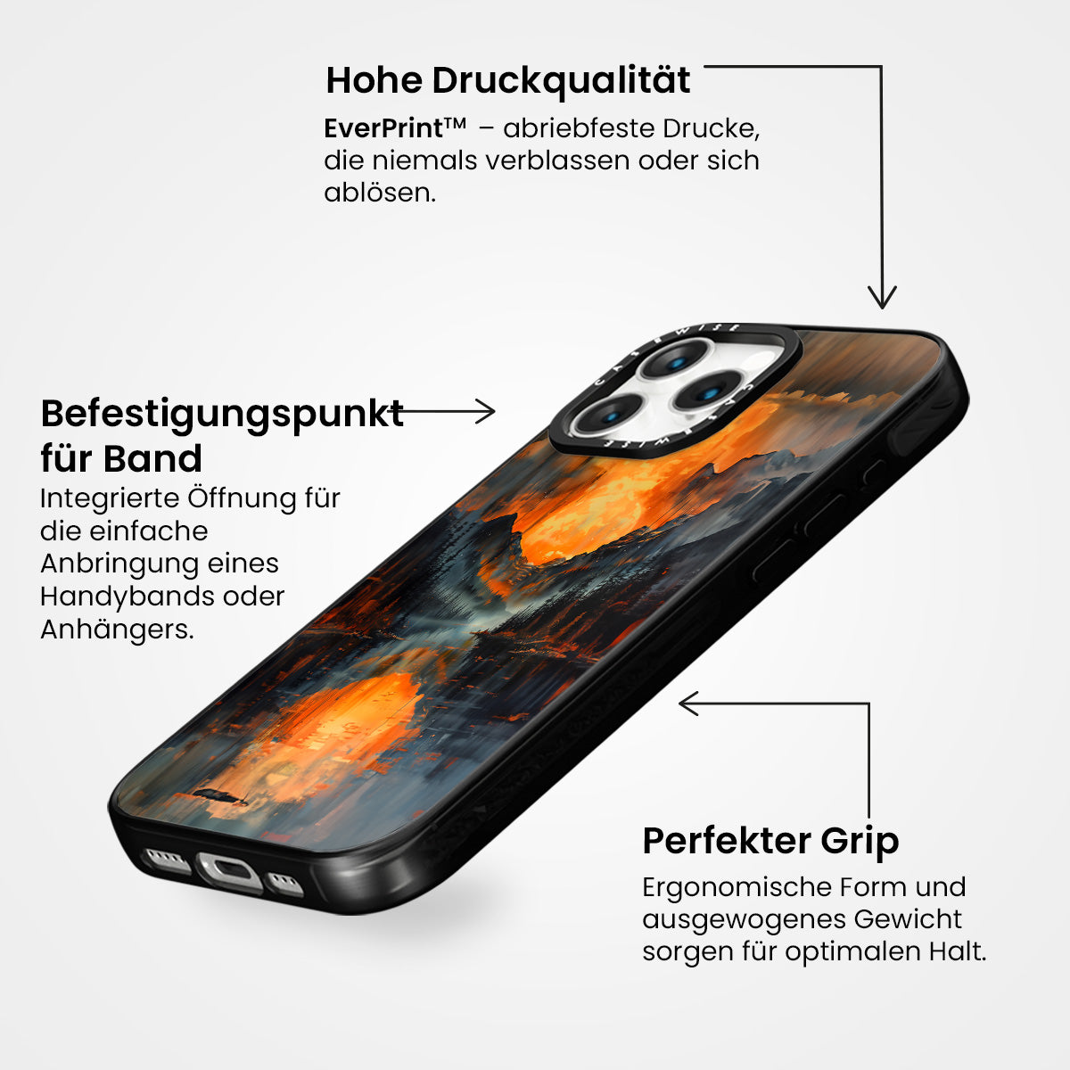 Orangefarbene Berge - Hülle