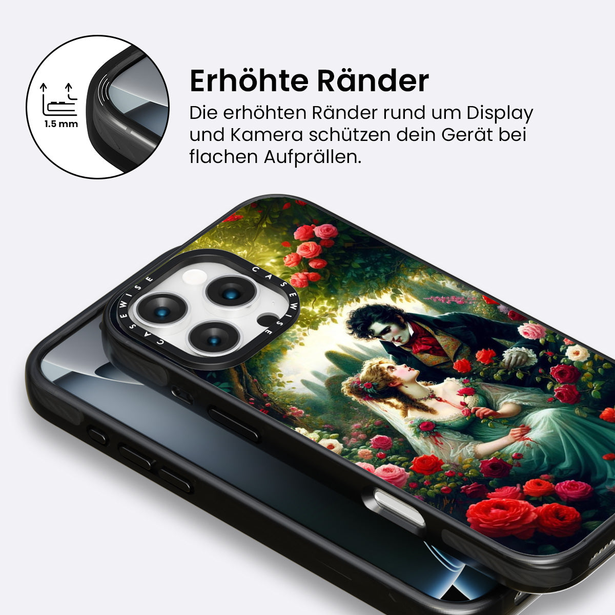 Kuss im Schattengarten. - Hülle