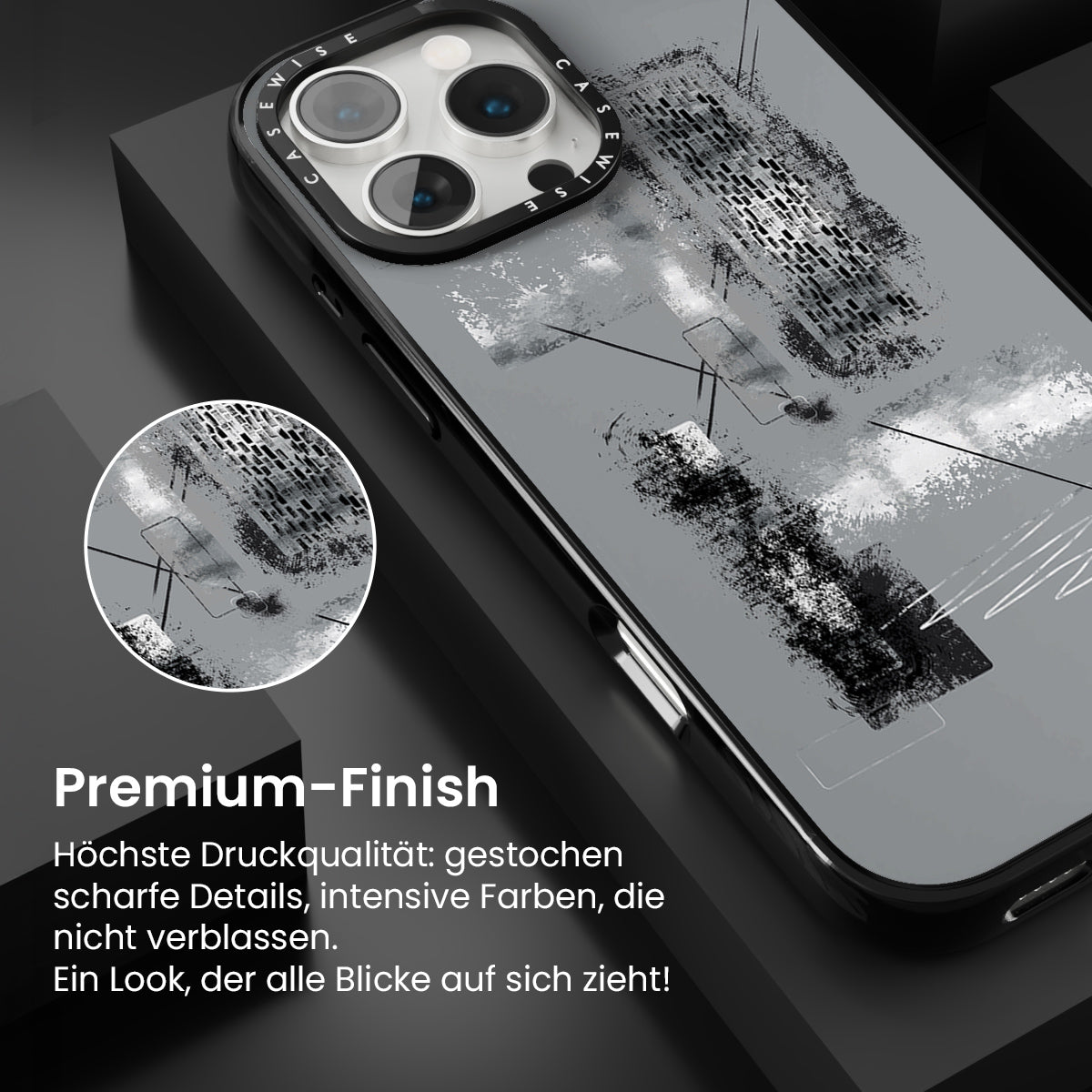 Dynamische Kunst Nr. 6 Silber - Leicht gehen - Hülle
