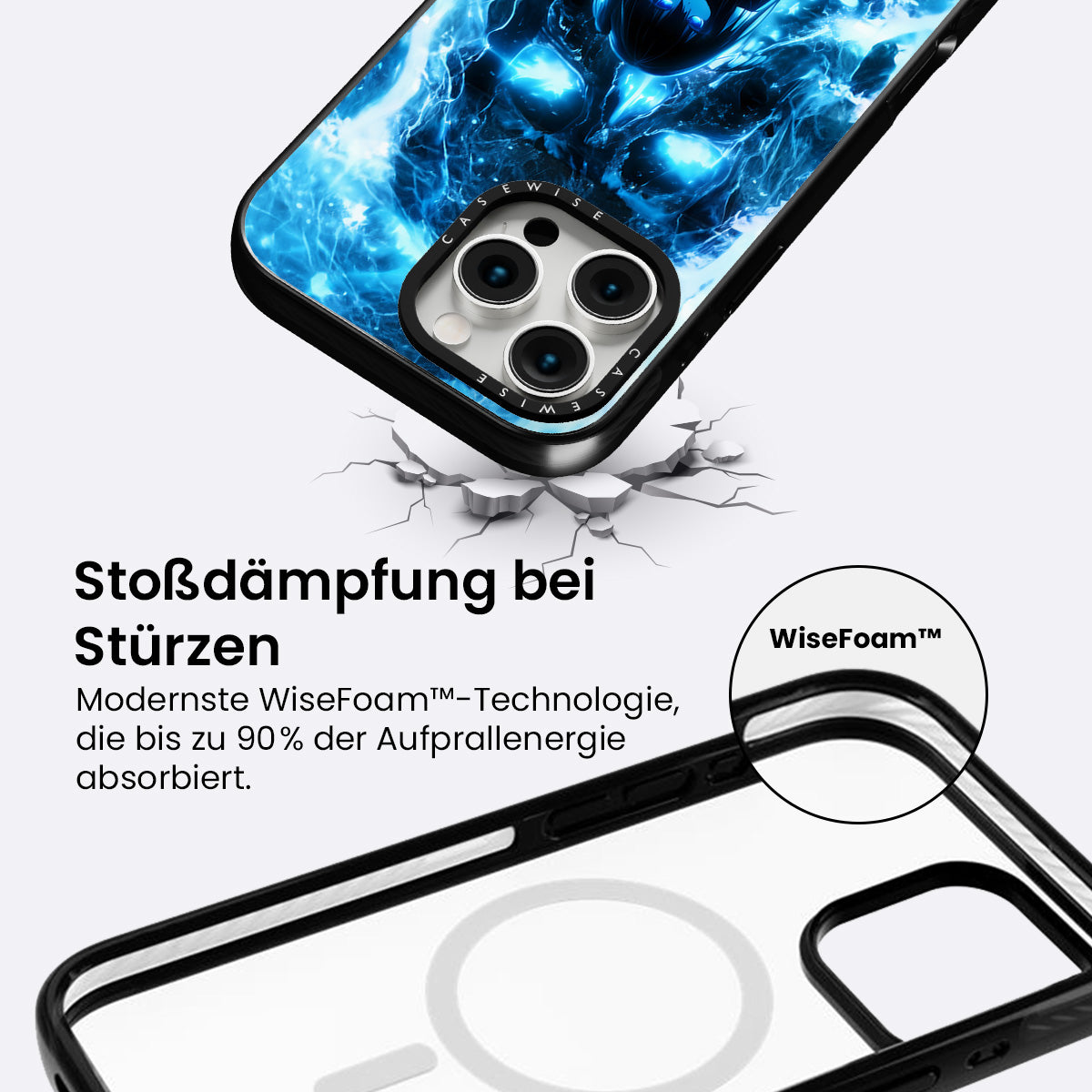 Gotischer blauer Zauberer - Hülle
