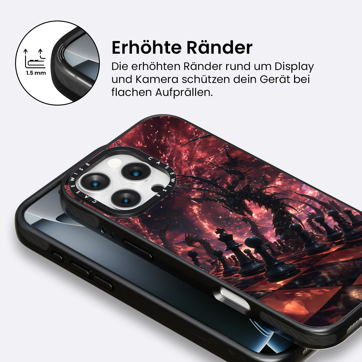 Roter Schach im Weltraum - Hülle