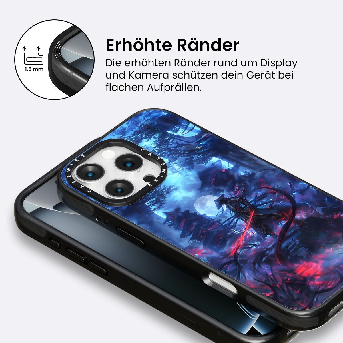 Roter Schwertblau Samurai - Hülle