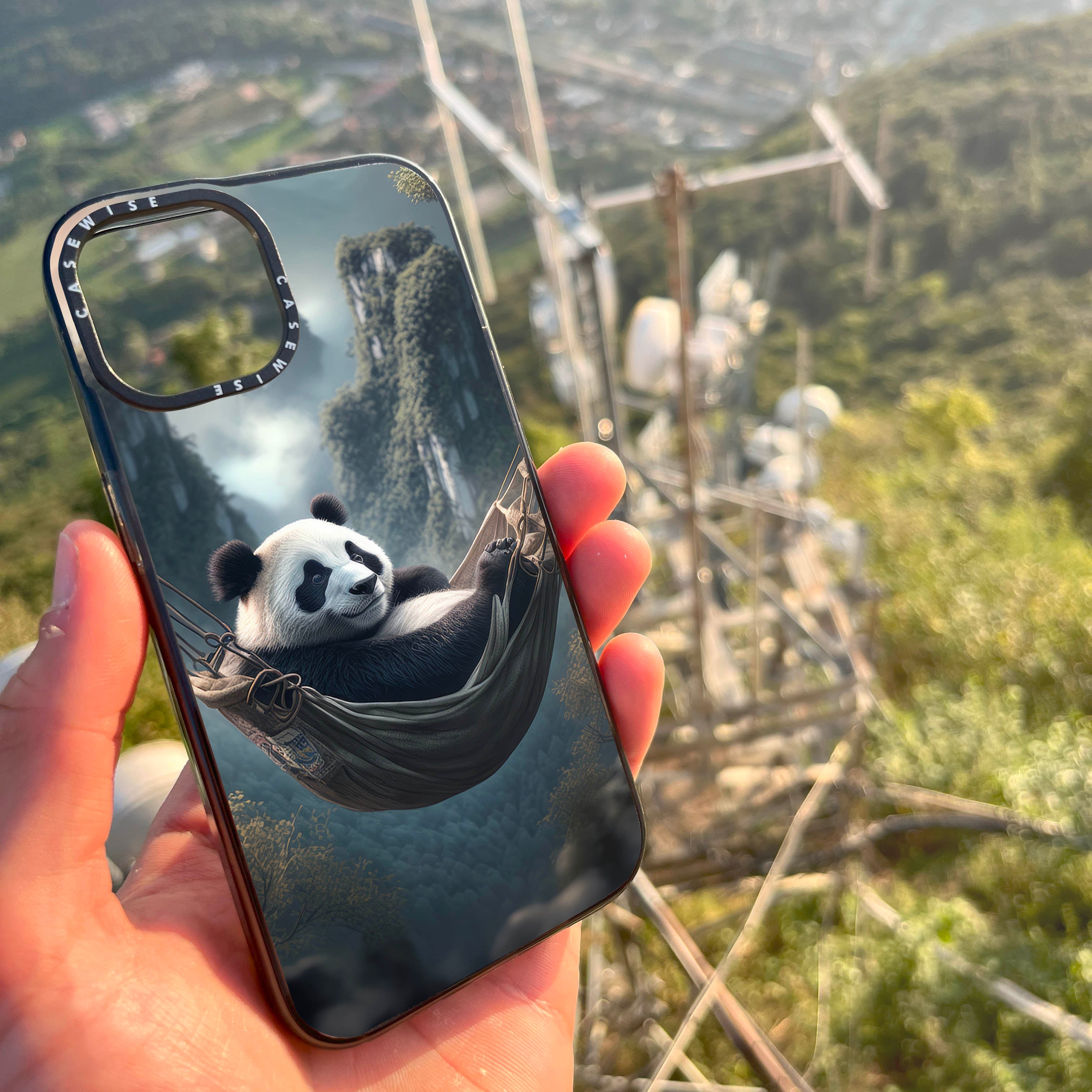 Panda Hängematte chillen - Hülle