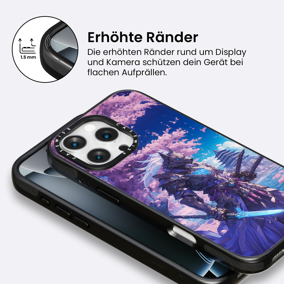 Kirschblüte Wolf Samurai - Hülle