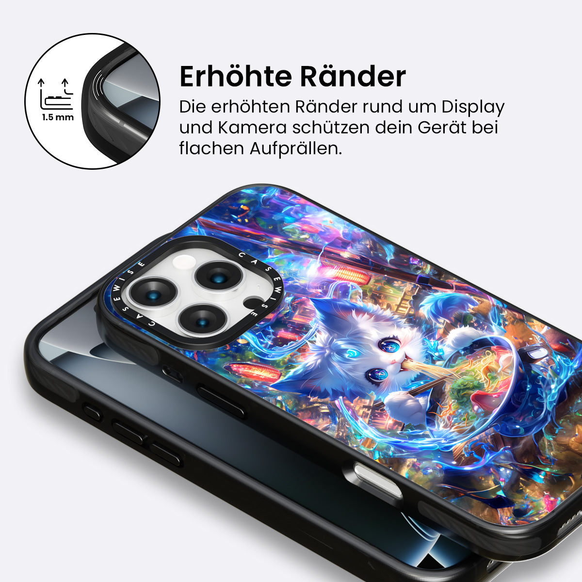 Regenbogen Ramen Cat - Hülle