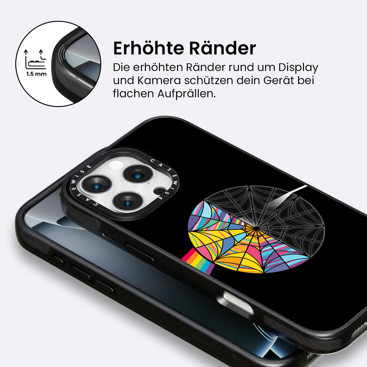 Dunkle Seite des Raums schwarz - Hülle