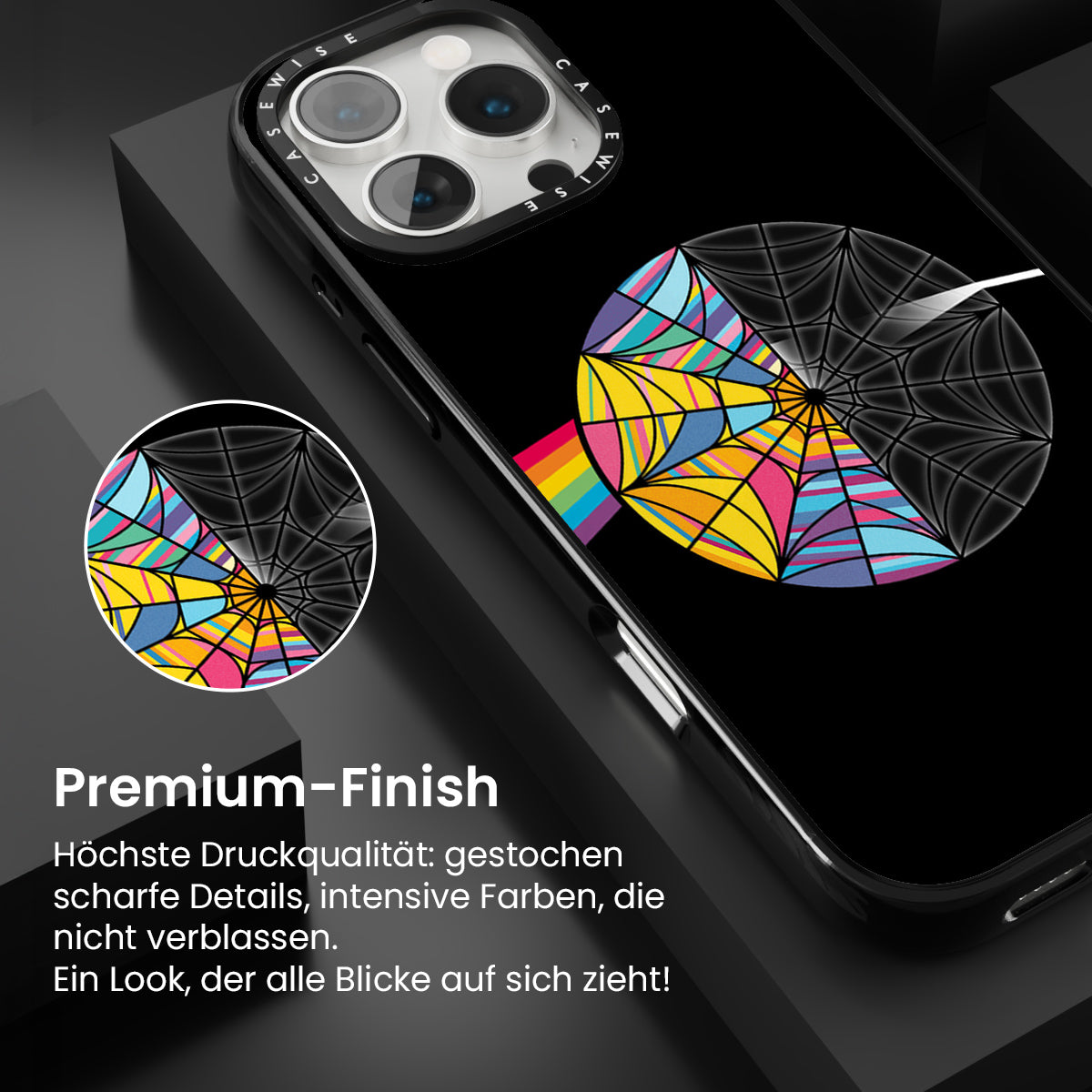 Dunkle Seite des Raums schwarz - Hülle