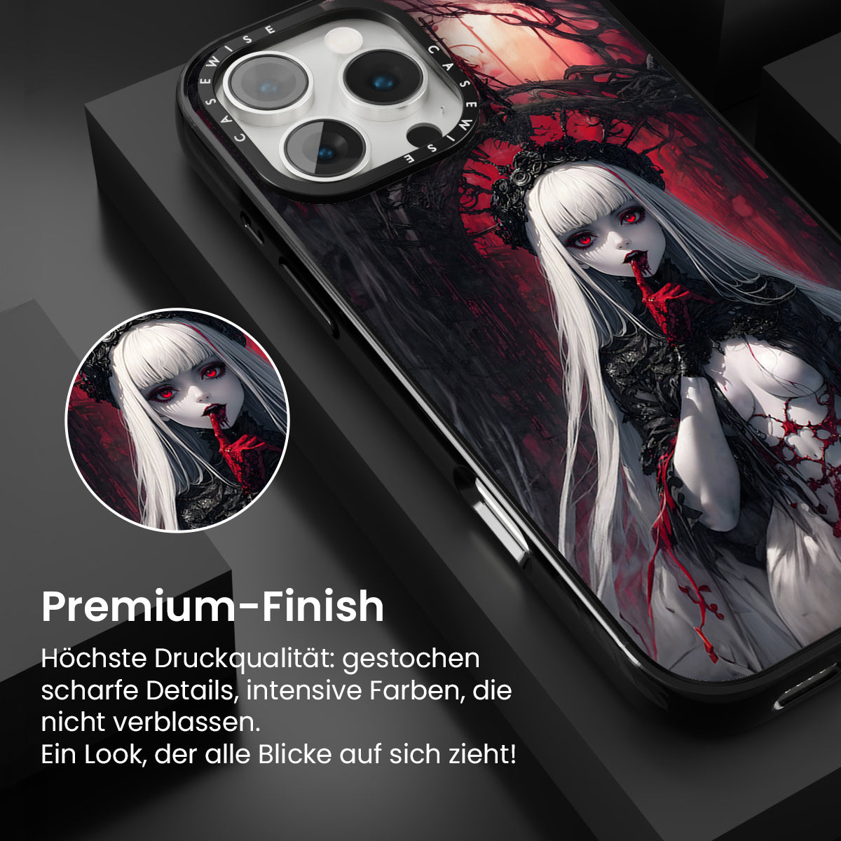 Gothisches Mädchen in der Kirche - Hülle