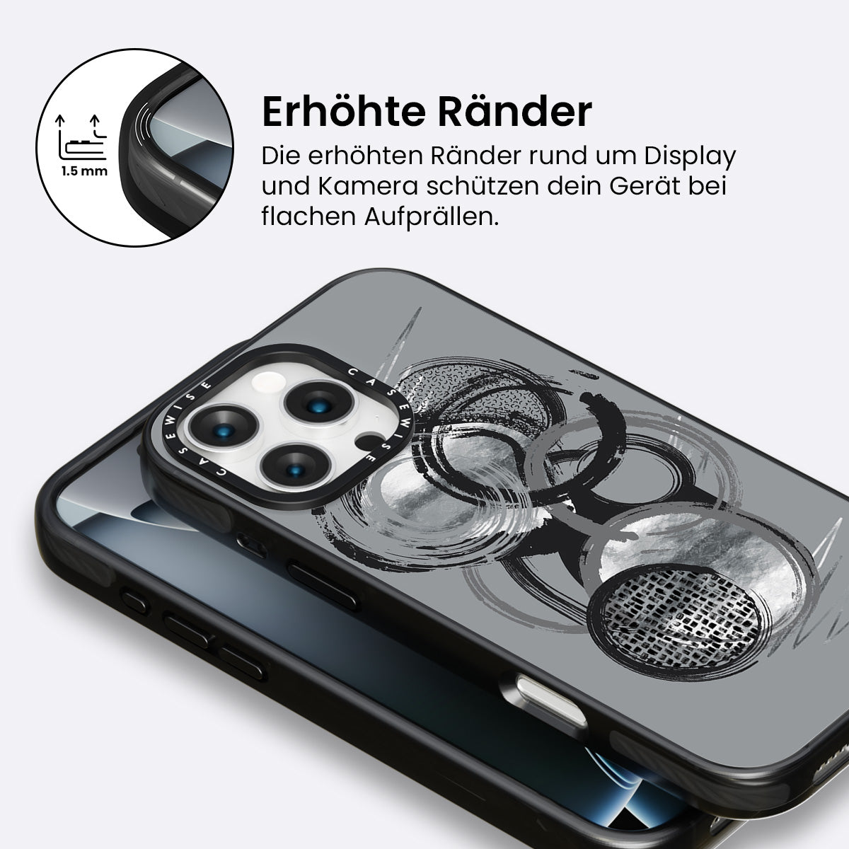Dynamische Kunst Nr. 1 Silber - Lebensphase - Hülle