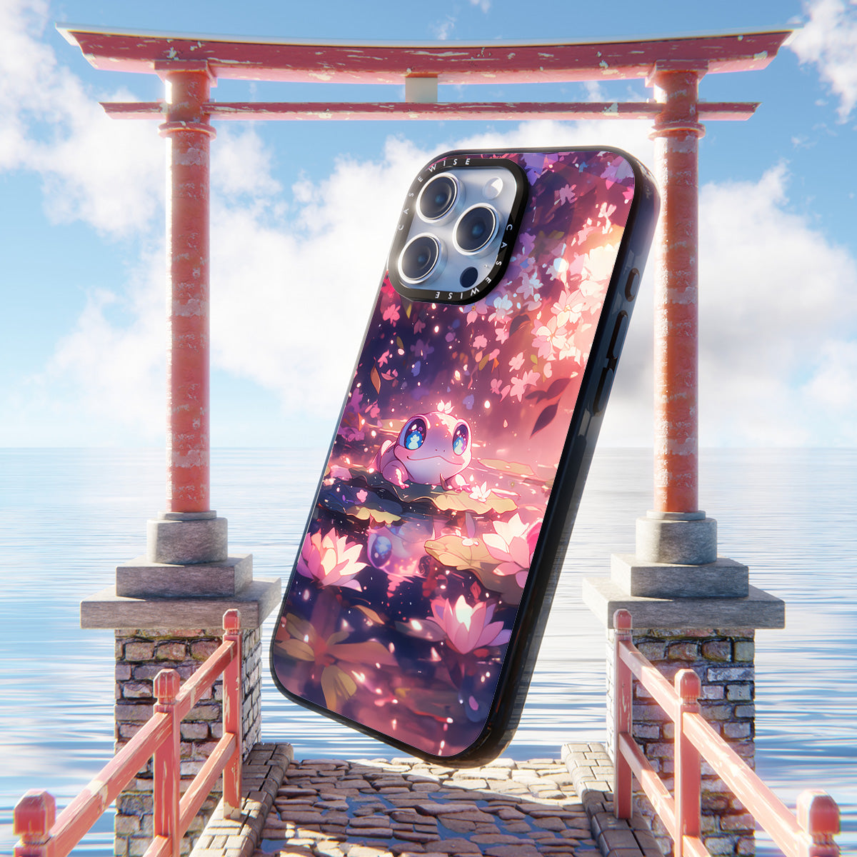 Anime -Frosch in Sakura - Hülle