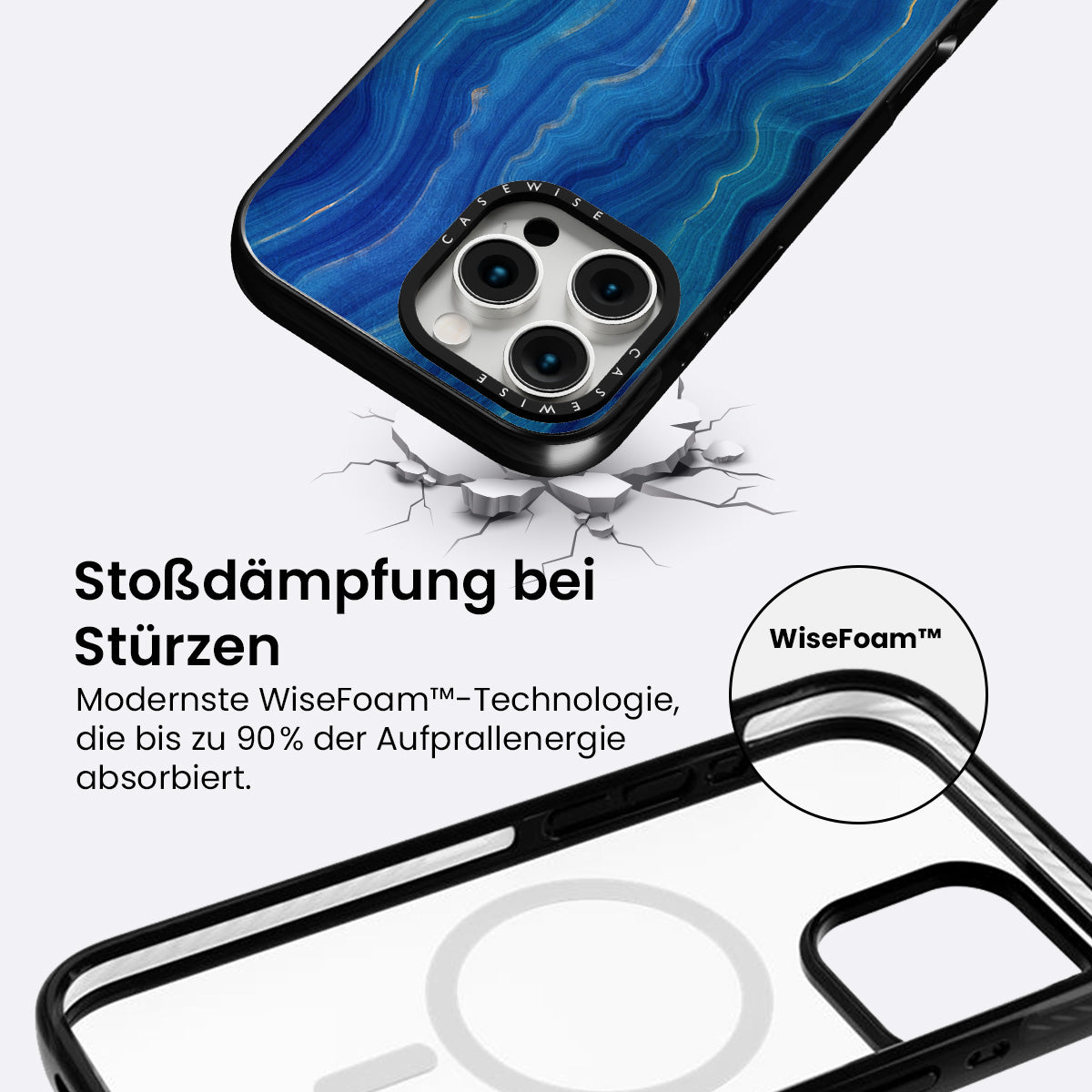 Blaue Achattextur 09 - Hülle
