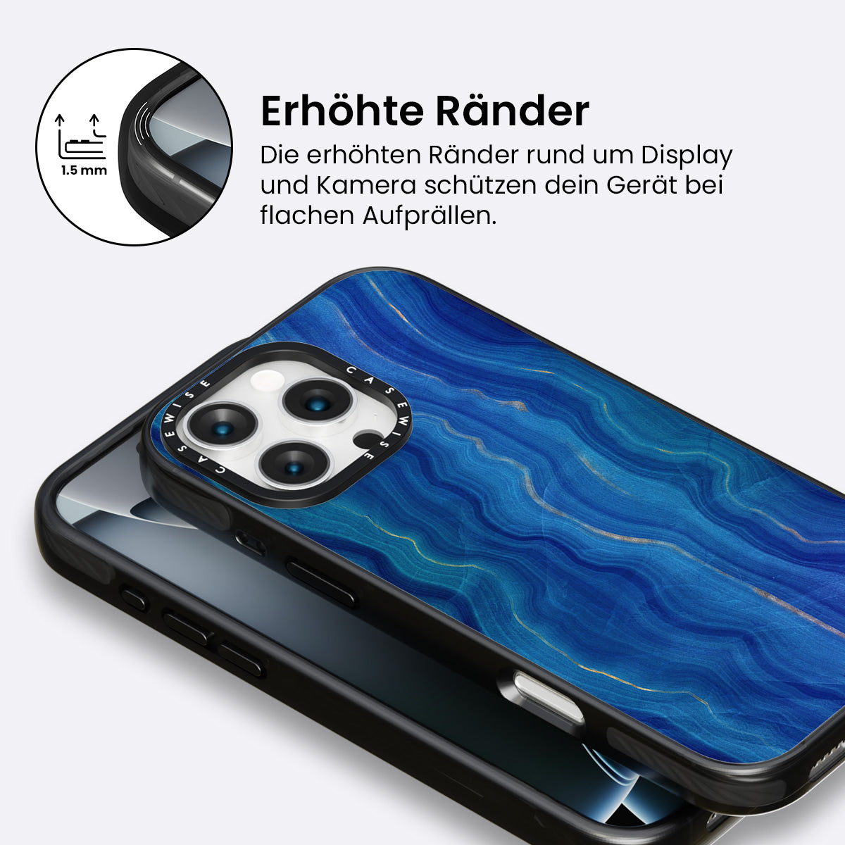Blaue Achattextur 09 - Hülle