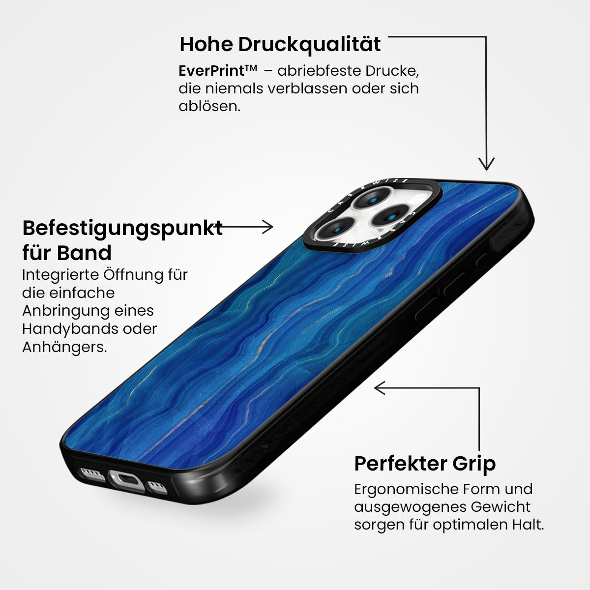 Blaue Achattextur 09 - Hülle