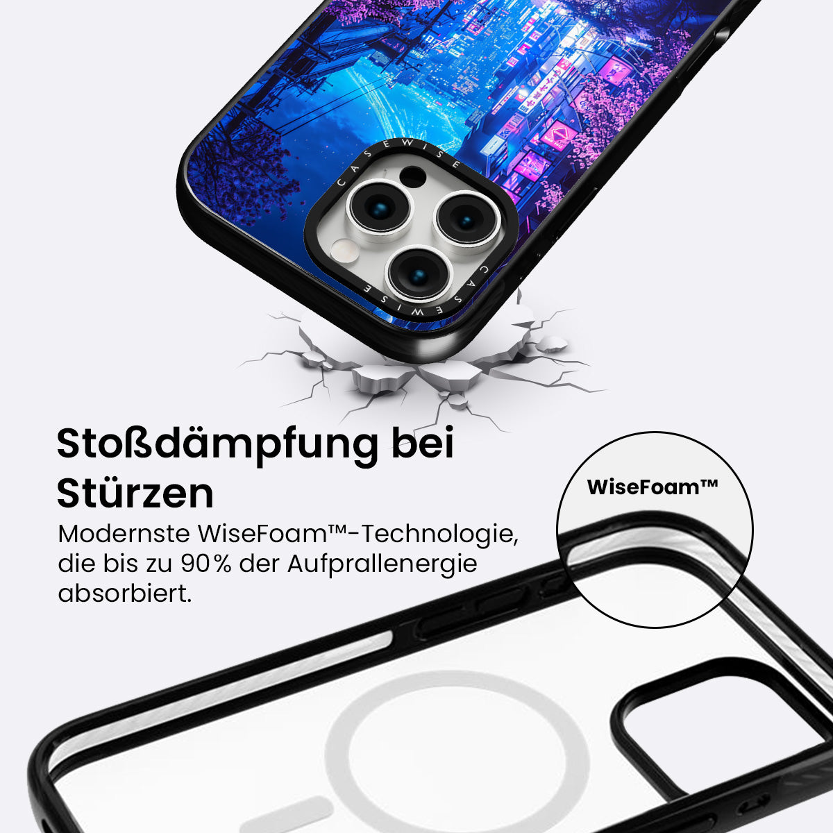 Futuristische Fuji Neonblüte - Hülle