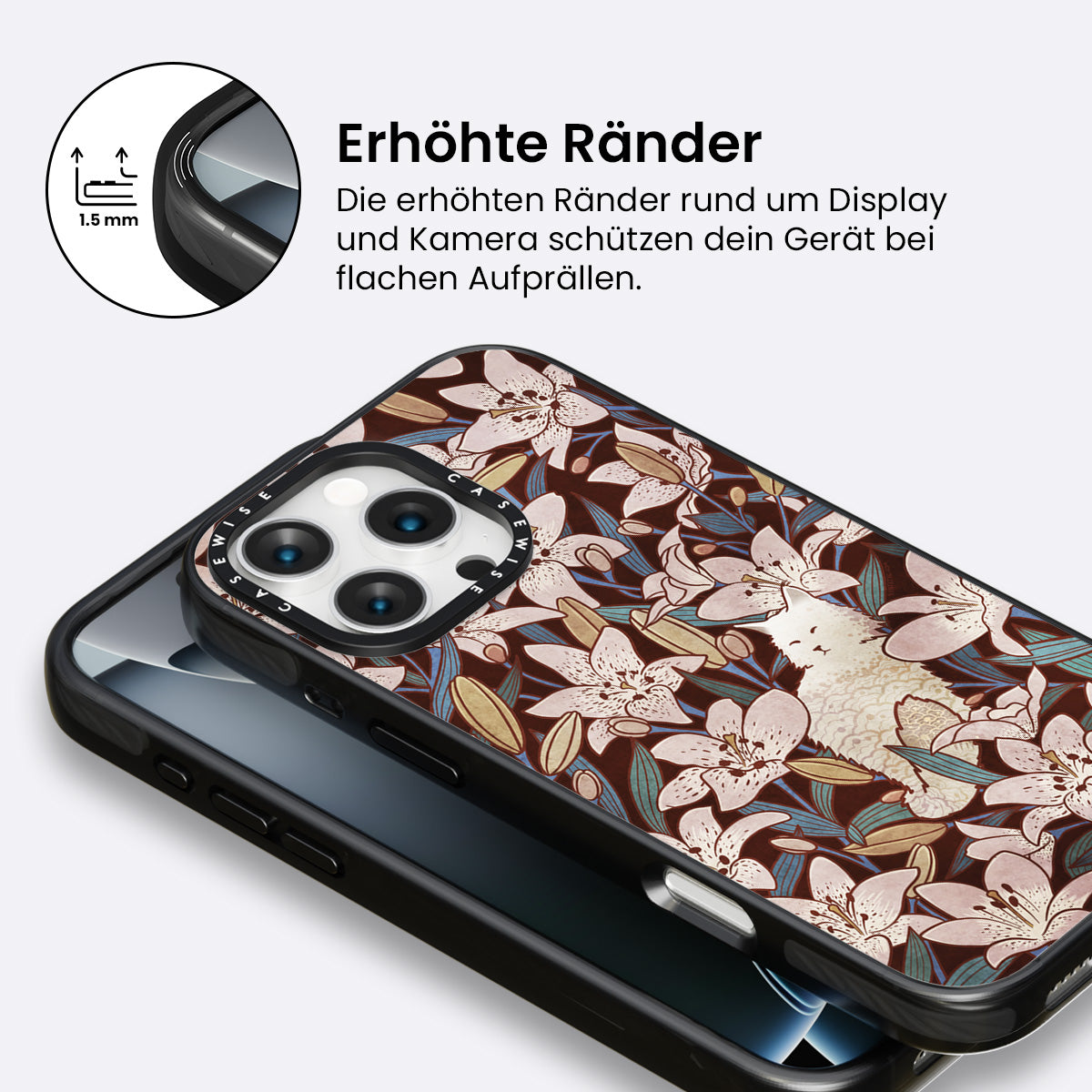 Katze und Lilien - Hülle